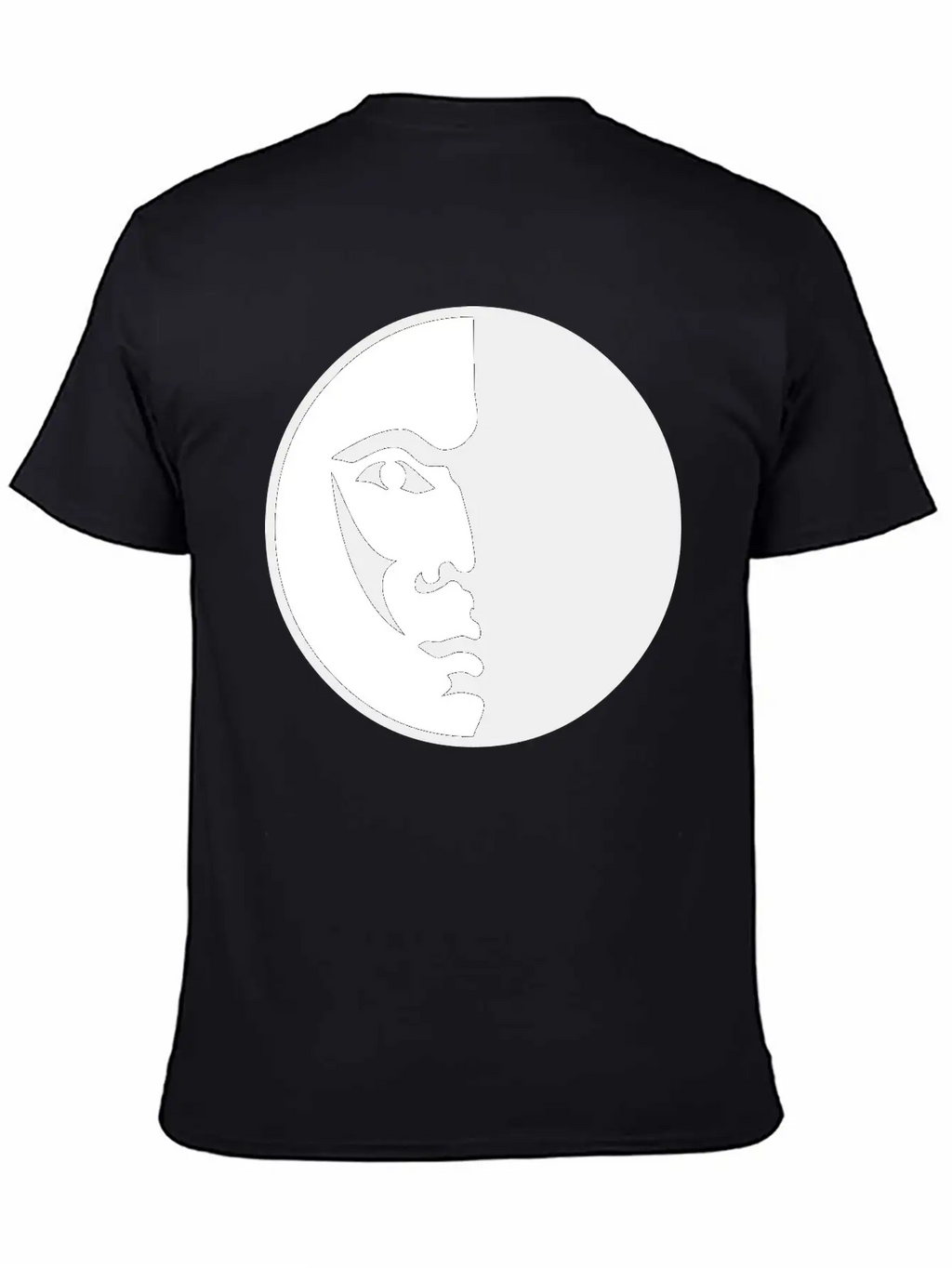 Spiritual Moon Man Face Breathable Graphic T-Shirt – Perfect For Casual Days