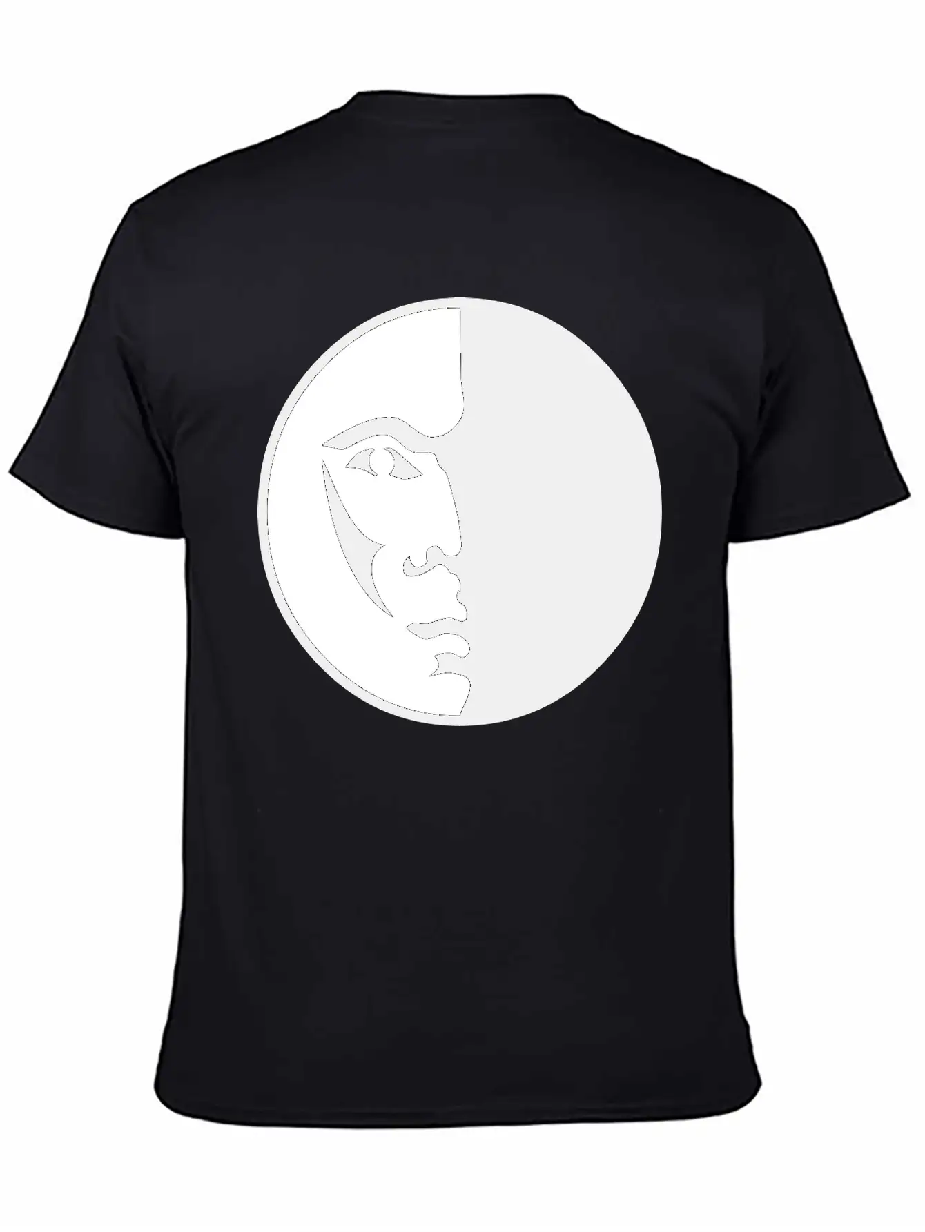 Spiritual Moon Man Face Breathable Graphic T-Shirt – Perfect For Casual Days