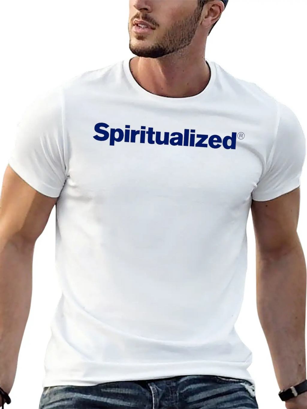 SPIRITUALIZED LOGO Essential Cotton Tee For Daily Outfits – Unisex Style