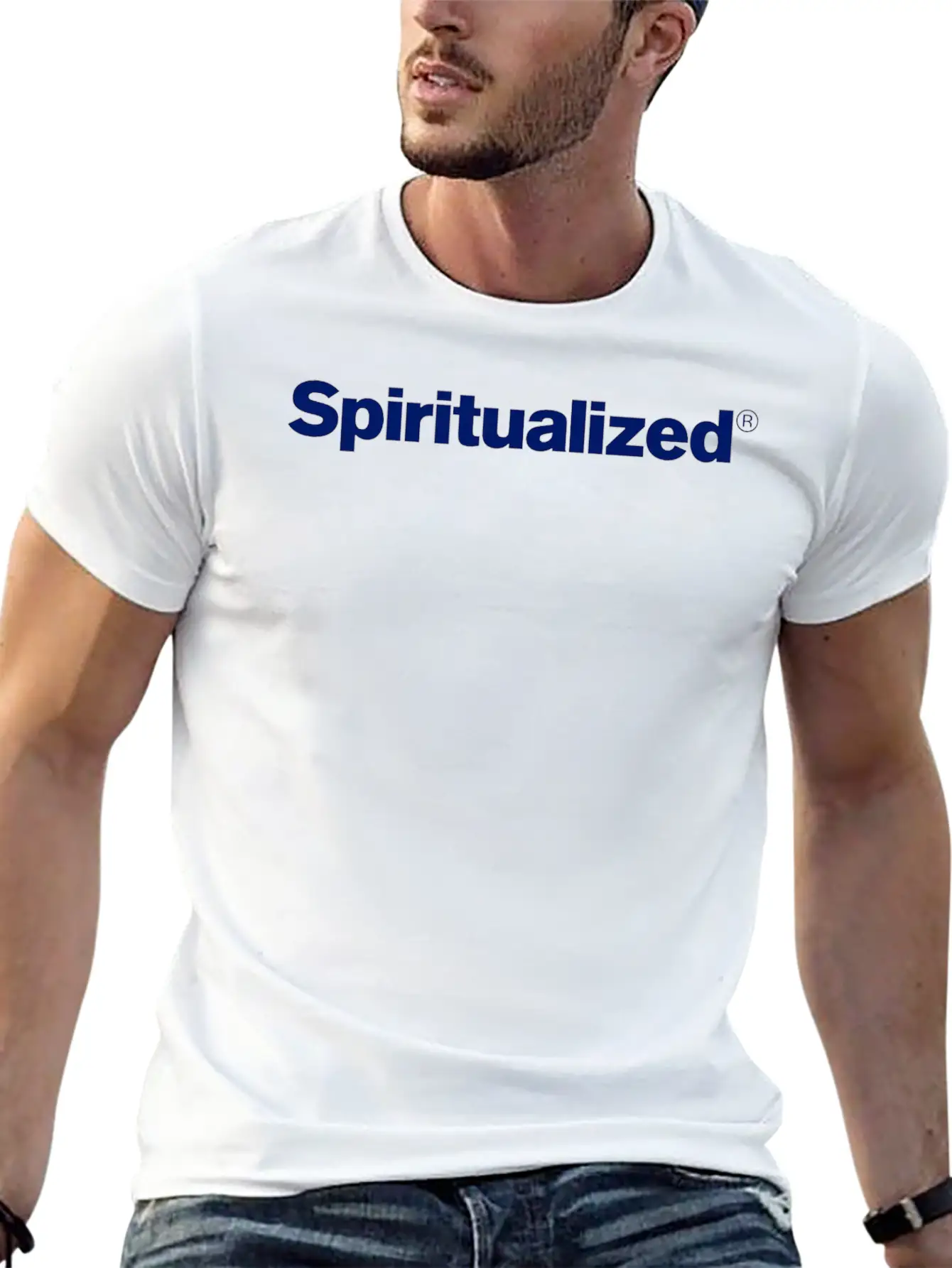 SPIRITUALIZED LOGO Essential Cotton Tee For Daily Outfits – Unisex Style