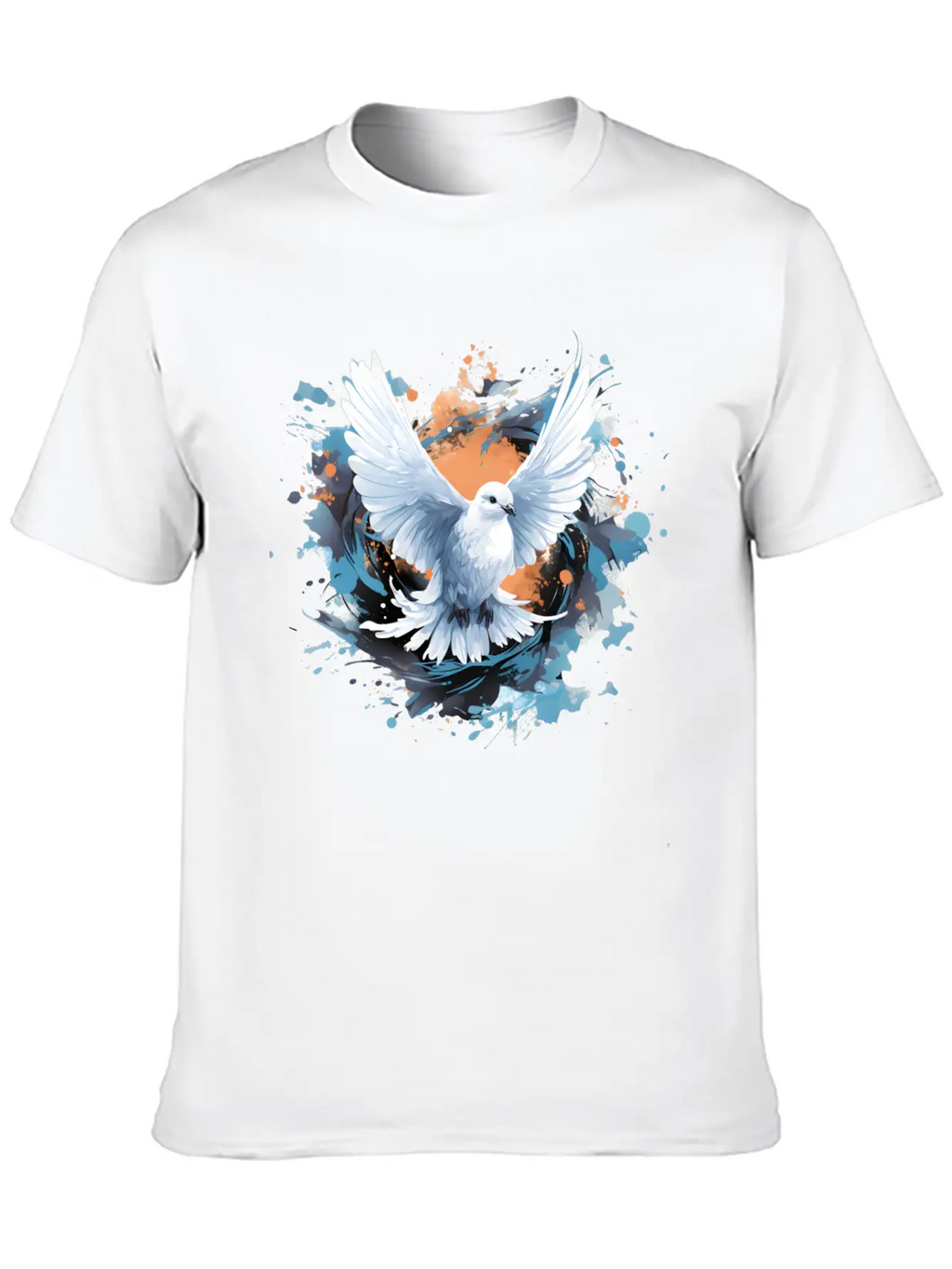 Splatter Of Peace Classic Cotton Tee – Unisex Comfort For Any Season