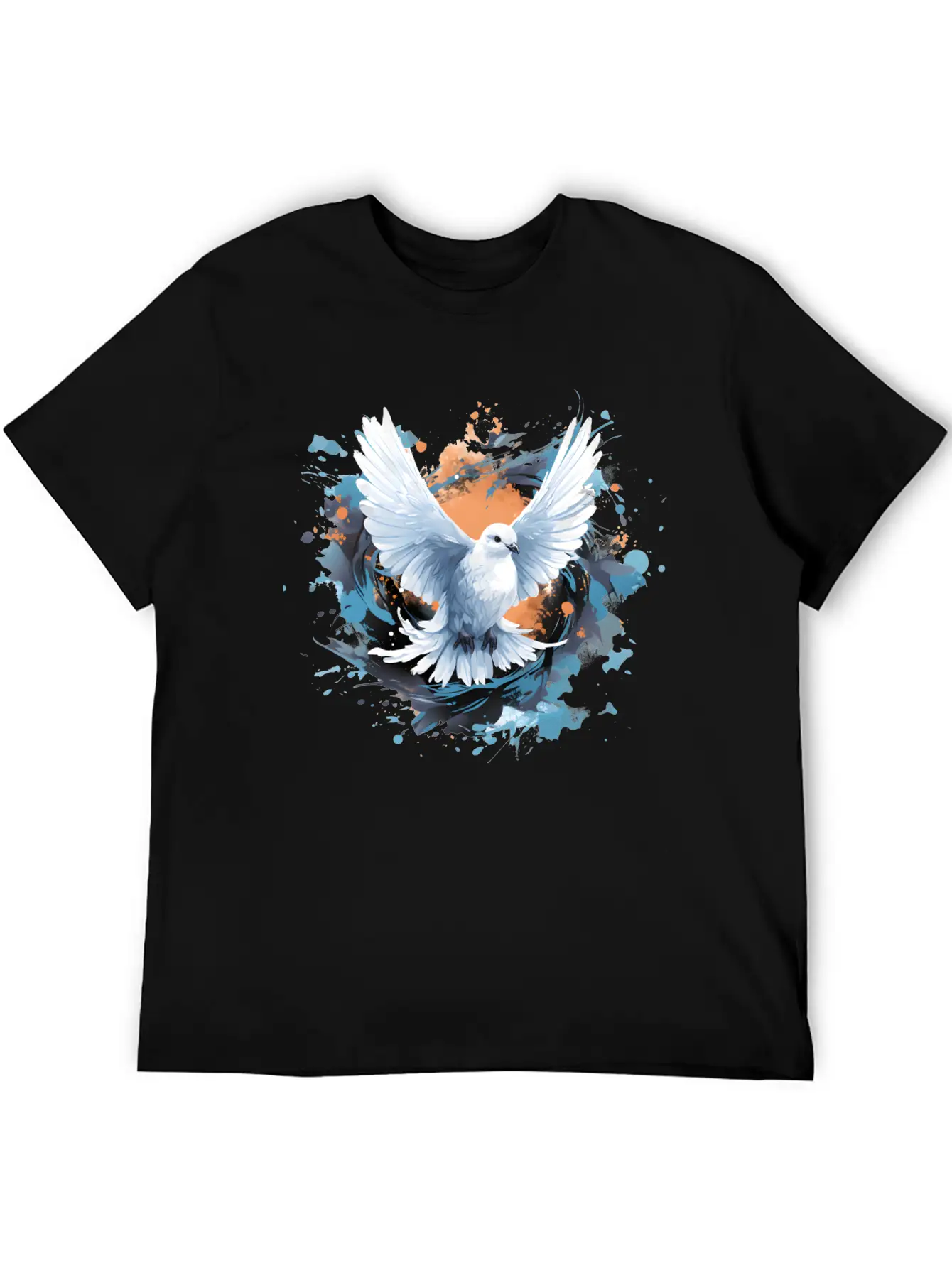 Splatter Of Peace Classic Cotton Tee – Unisex Comfort For Any Season