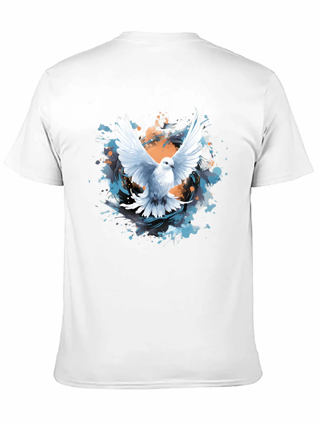 Splatter Of Peace Classic Cotton Tee – Unisex Comfort For Any Season