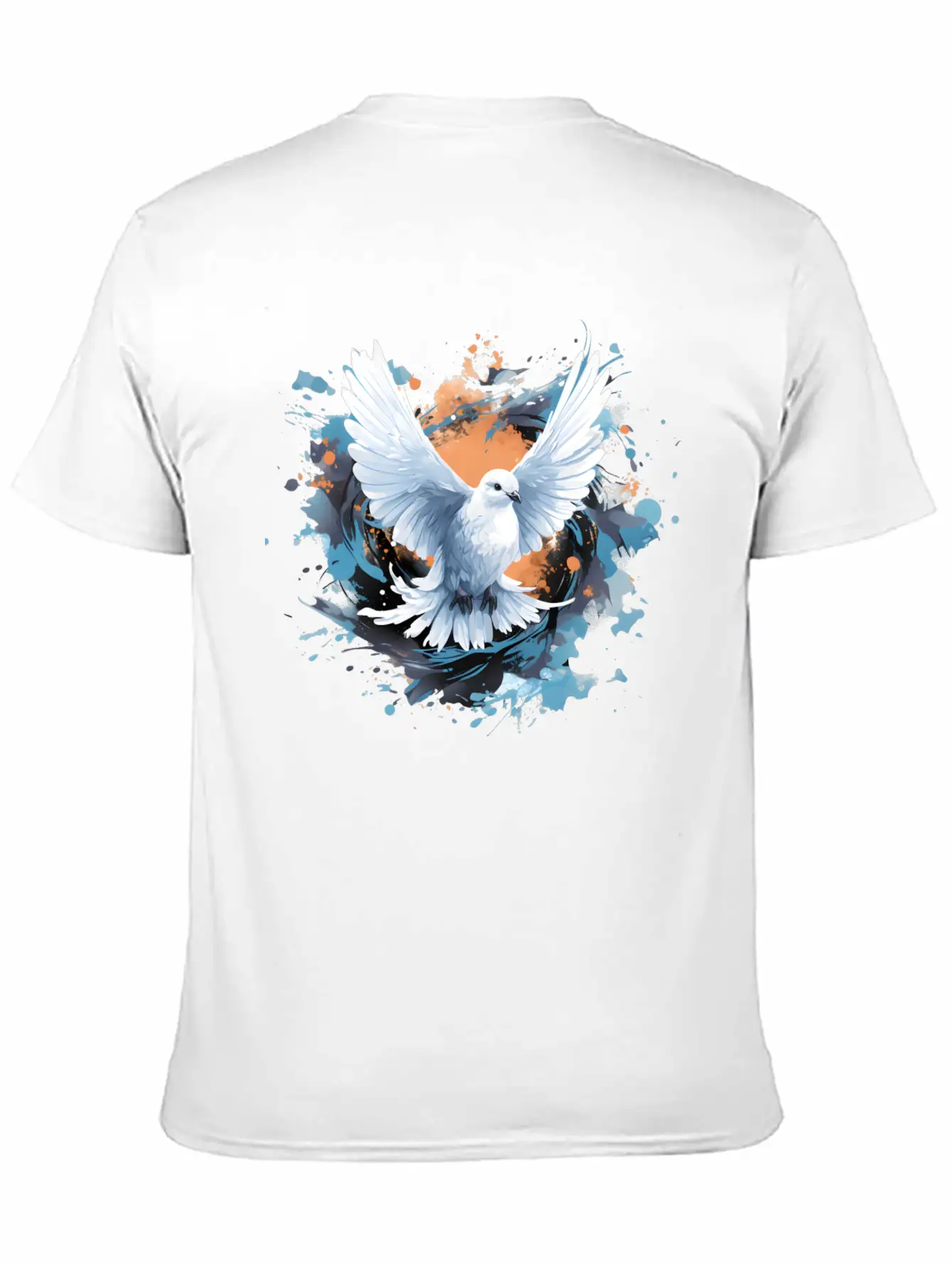 Splatter Of Peace Classic Cotton Tee – Unisex Comfort For Any Season
