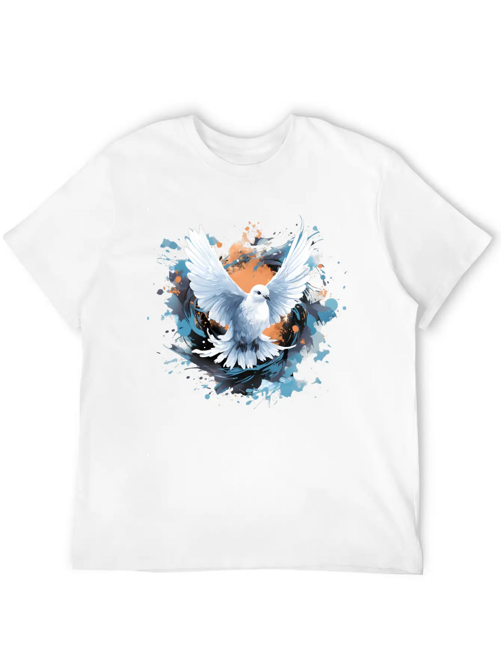 Splatter Of Peace Classic Cotton Tee – Unisex Comfort For Any Season