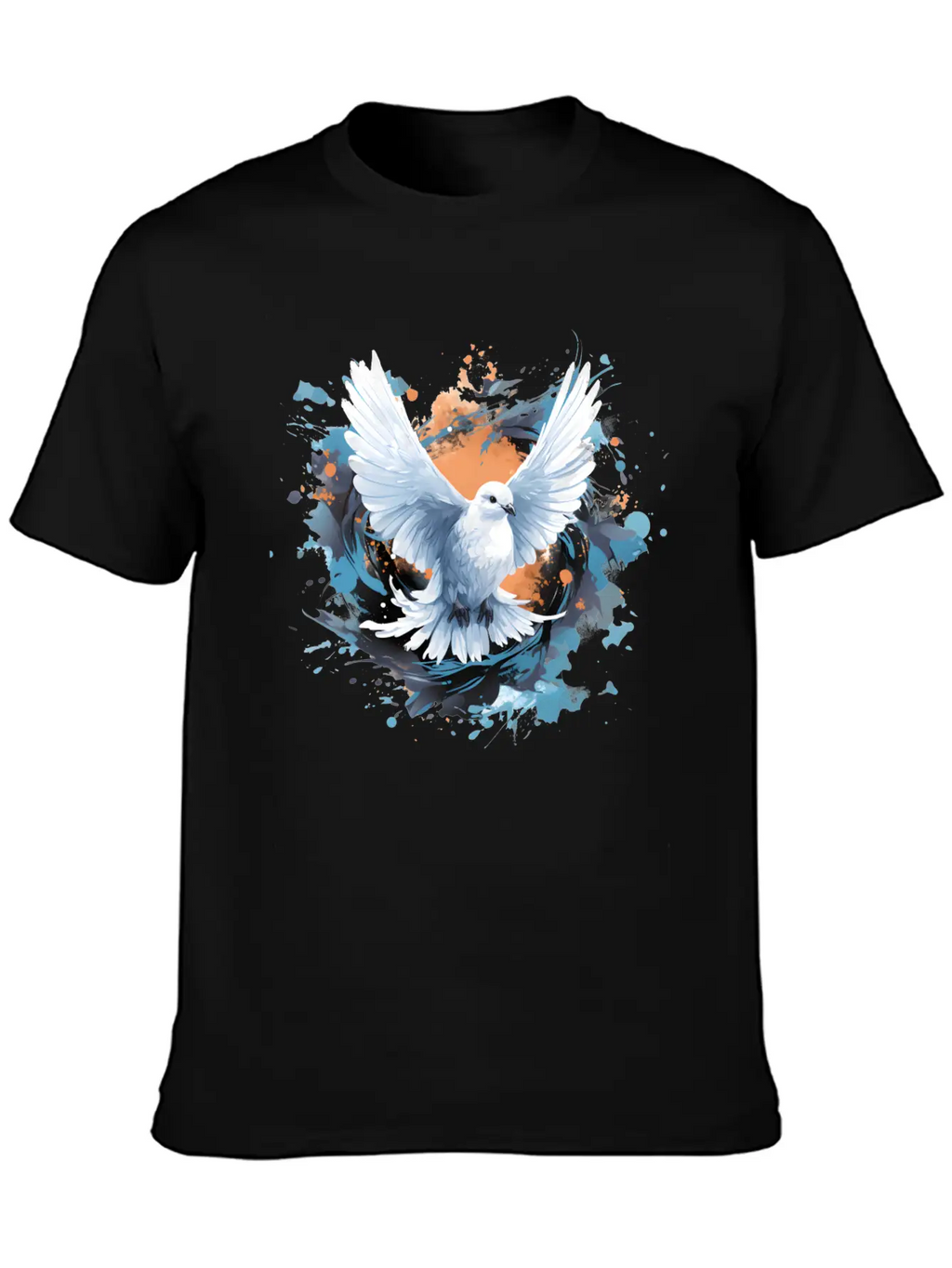Splatter Of Peace Classic Cotton Tee – Unisex Comfort For Any Season