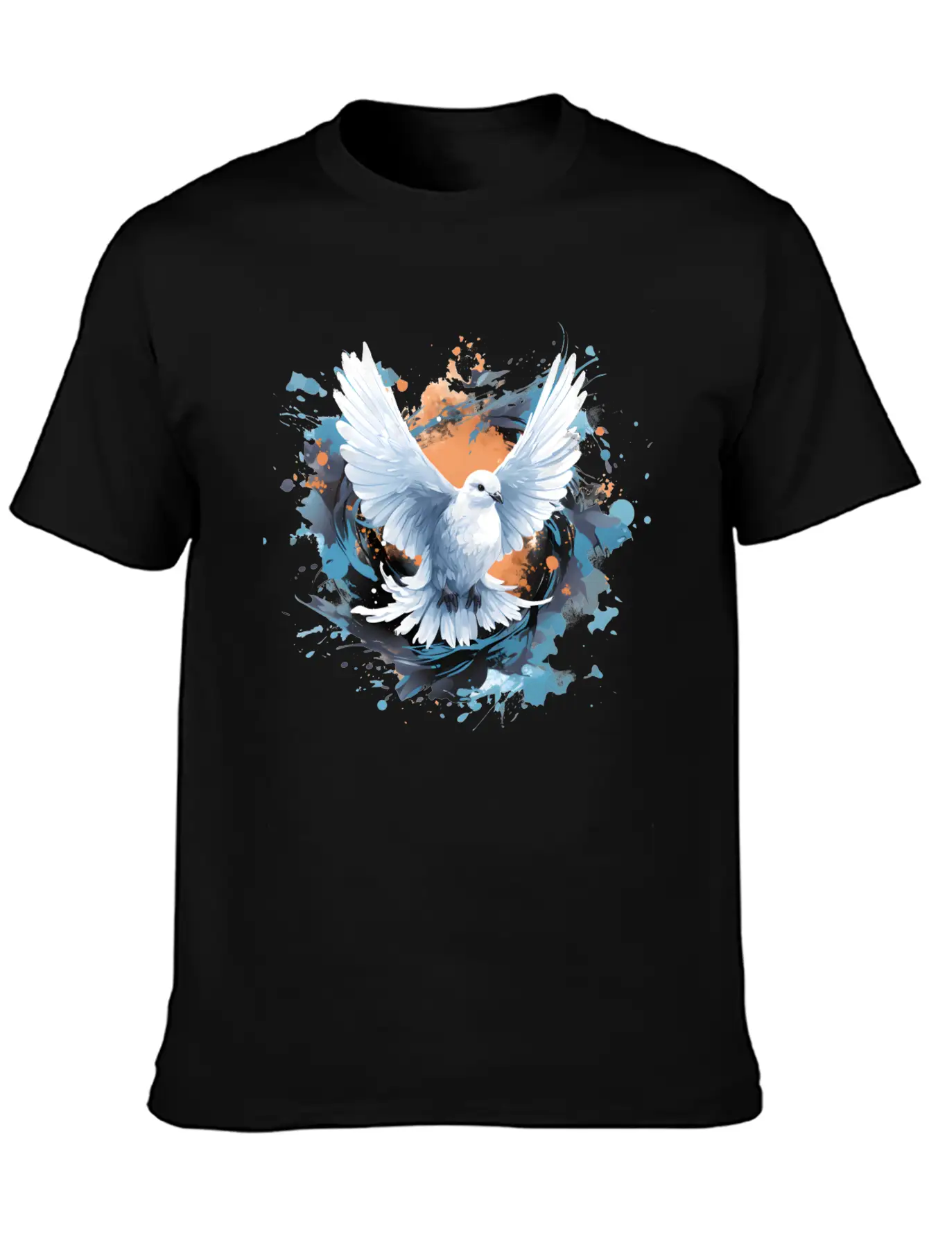 Splatter Of Peace Classic Cotton Tee – Unisex Comfort For Any Season