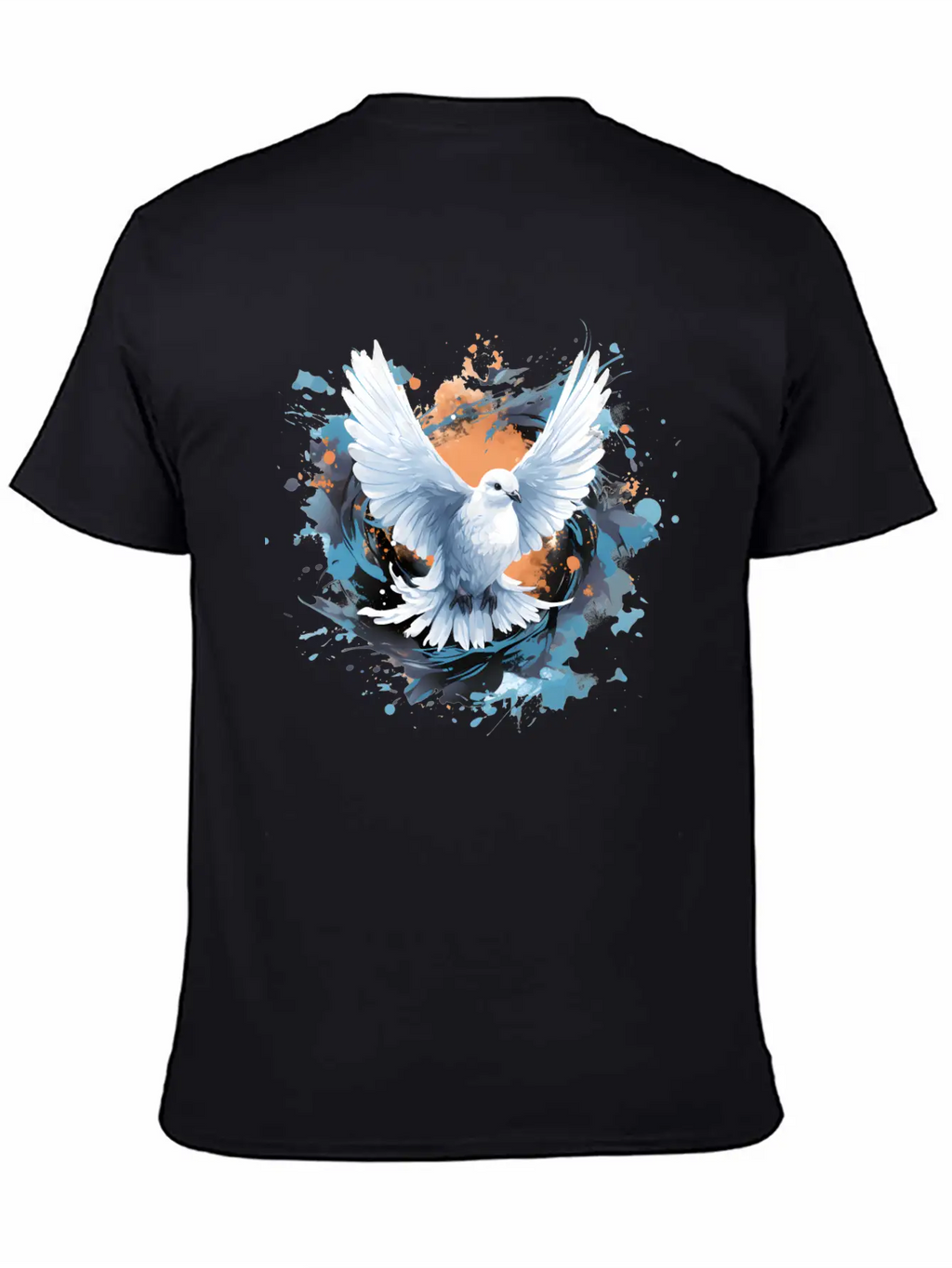 Splatter Of Peace Classic Cotton Tee – Unisex Comfort For Any Season