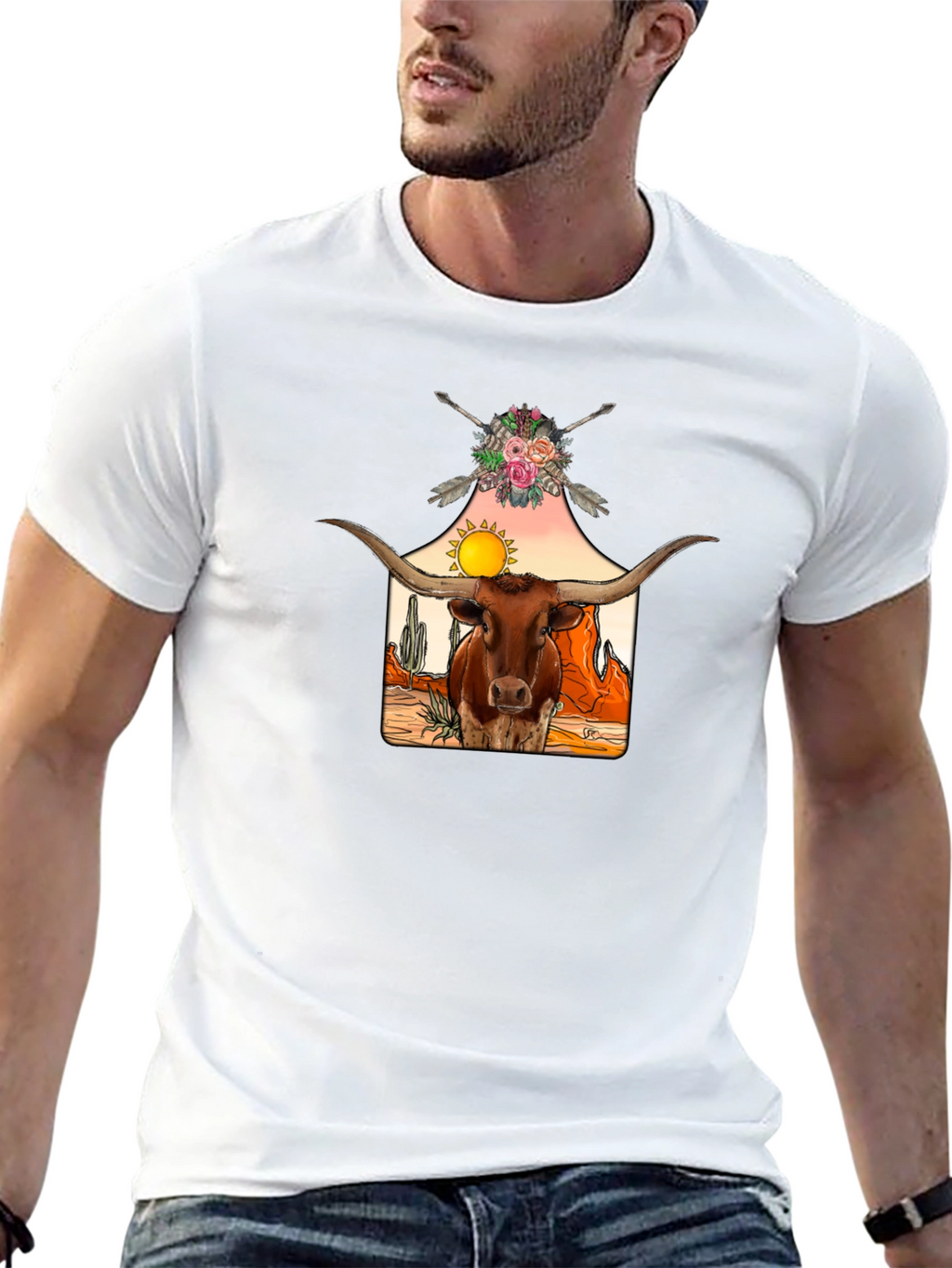Longhorn Steer Graphic Tee