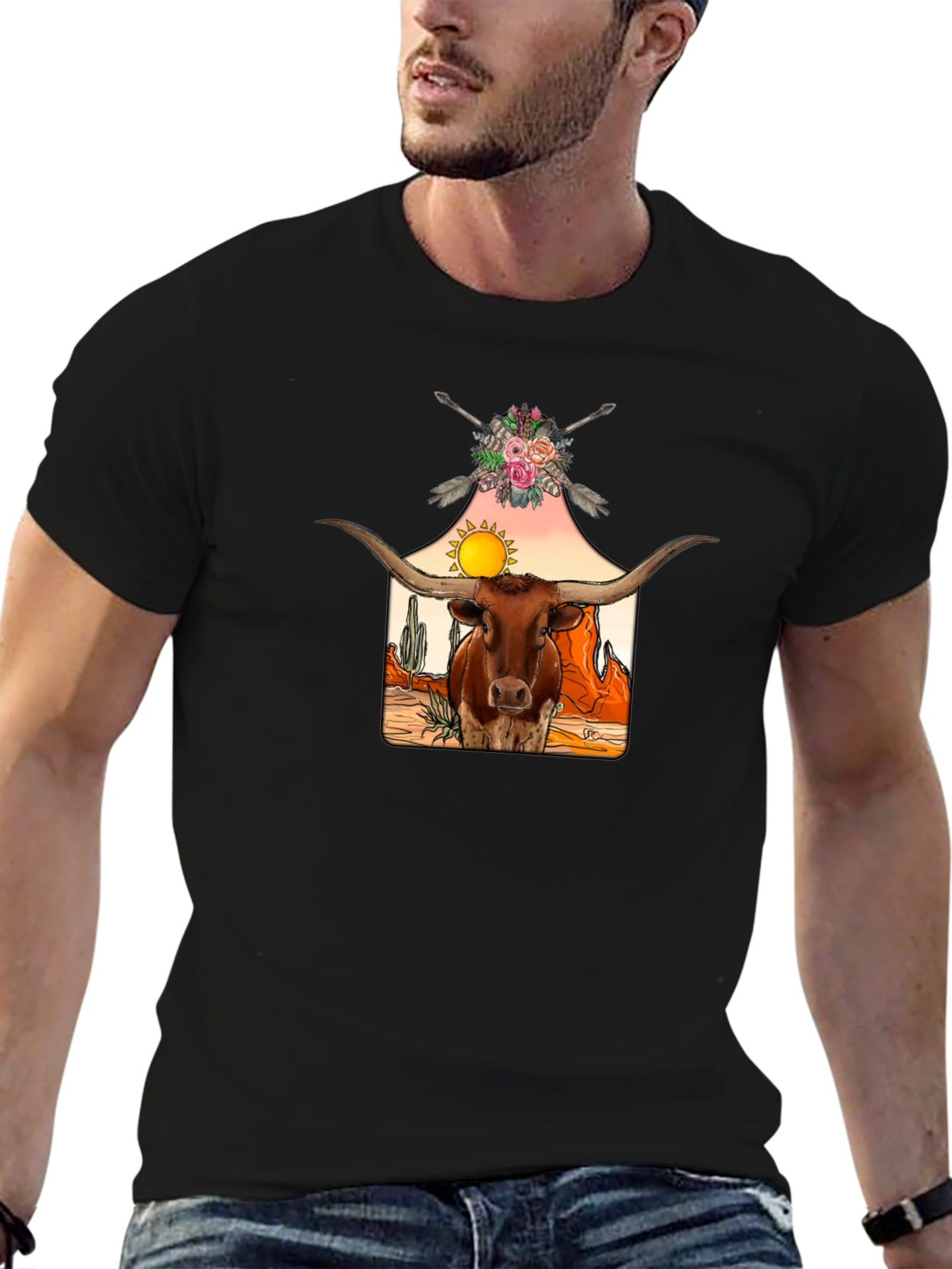 Longhorn Steer Graphic Tee