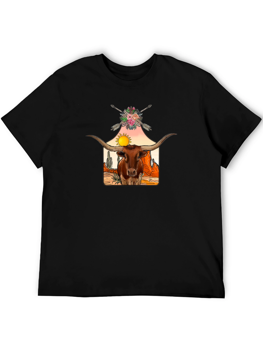 Longhorn Steer Graphic Tee