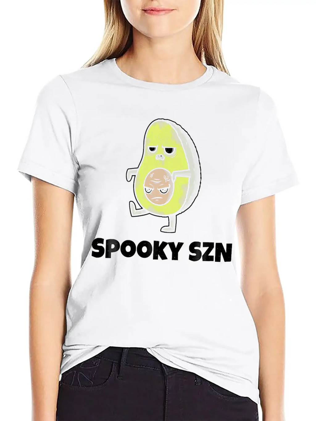 Spooky Szn Shirt Scary Avocado Keto Szn Diet Basic Graphic T-Shirt – Daily Comfort In Soft Cotton