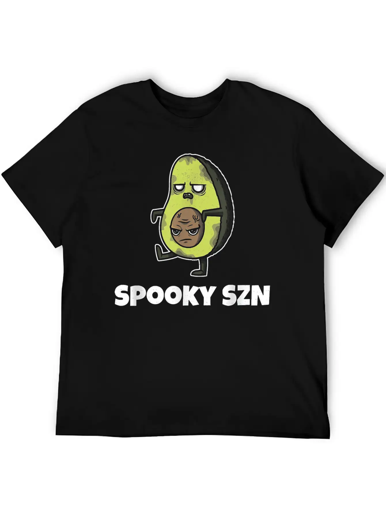 Spooky Szn Shirt Scary Avocado Keto Szn Diet Basic Graphic T-Shirt – Daily Comfort In Soft Cotton