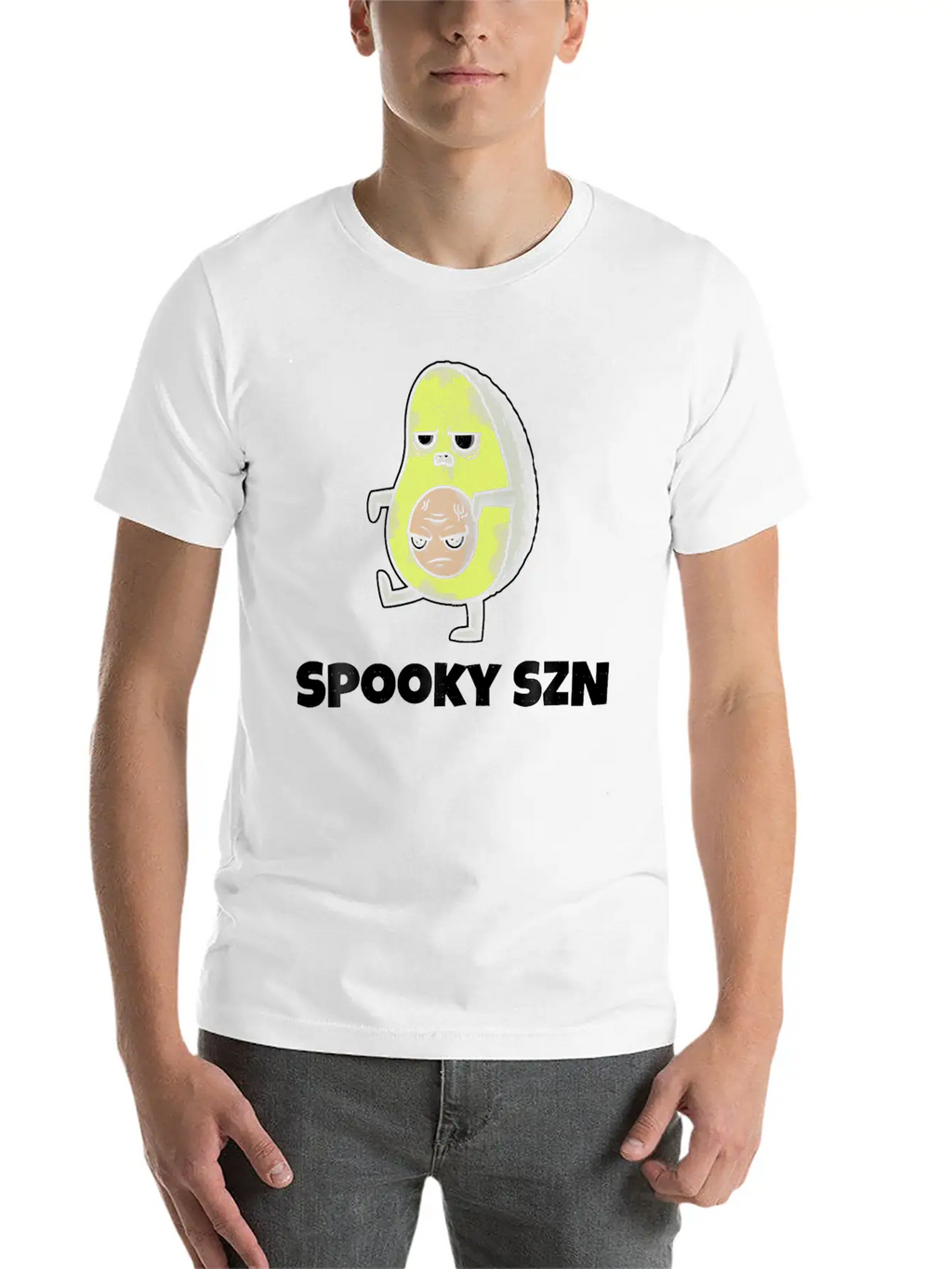 Spooky Szn Shirt Scary Avocado Keto Szn Diet Basic Graphic T-Shirt – Daily Comfort In Soft Cotton