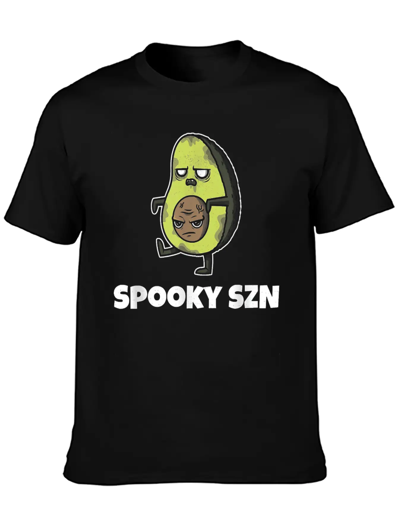 Spooky Szn Shirt Scary Avocado Keto Szn Diet Basic Graphic T-Shirt – Daily Comfort In Soft Cotton