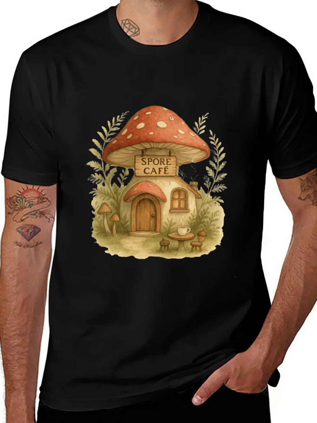 Spore Cafe Timeless Short Sleeve Tee – Comfy And Minimalist Design