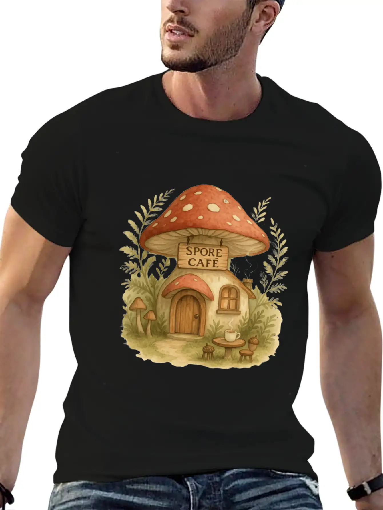Spore Cafe Timeless Short Sleeve Tee – Comfy And Minimalist Design