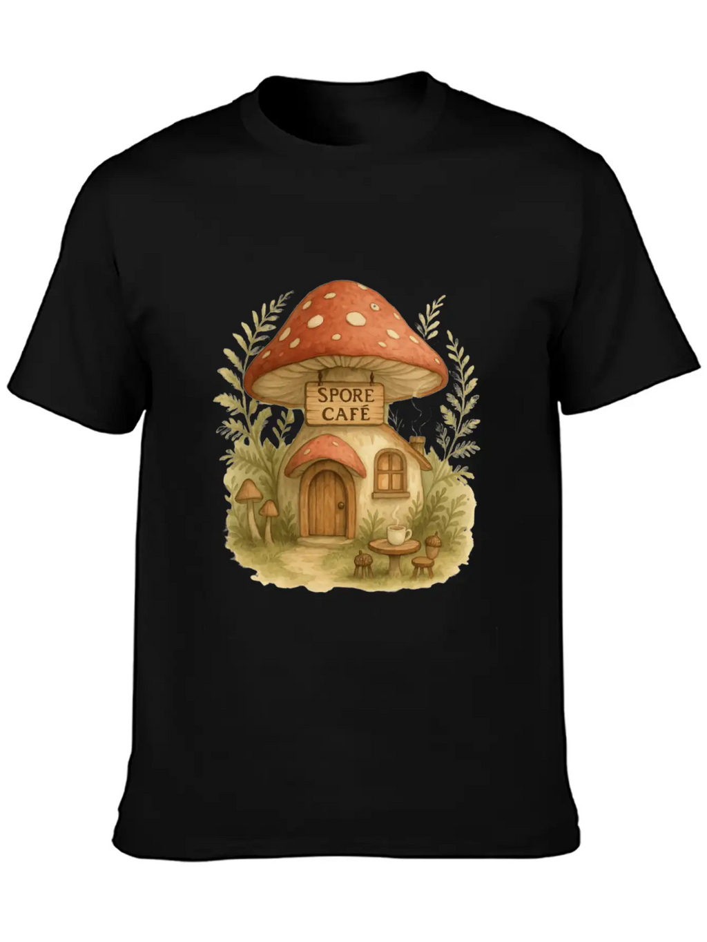 Spore Cafe Timeless Short Sleeve Tee – Comfy And Minimalist Design
