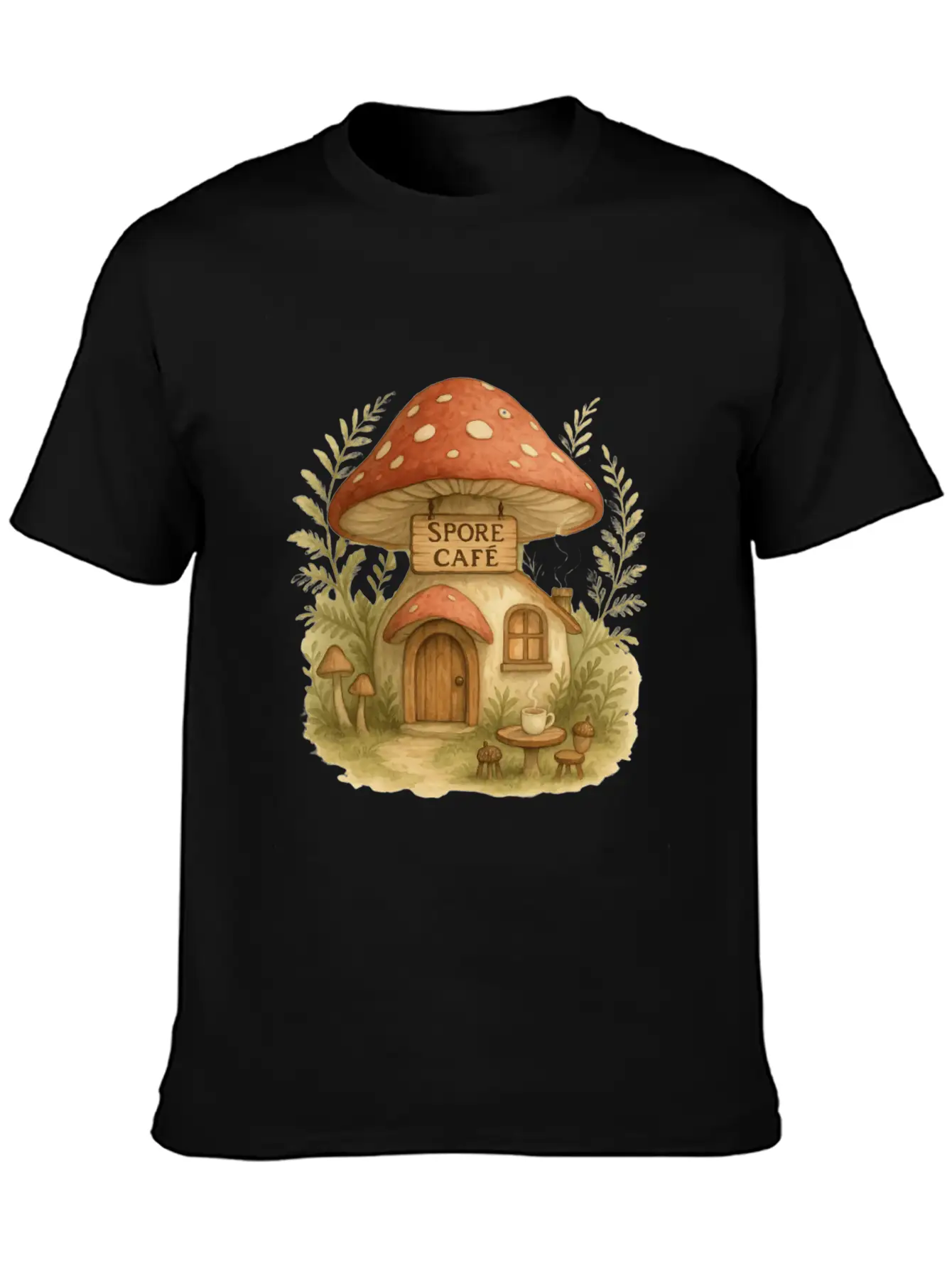 Spore Cafe Timeless Short Sleeve Tee – Comfy And Minimalist Design