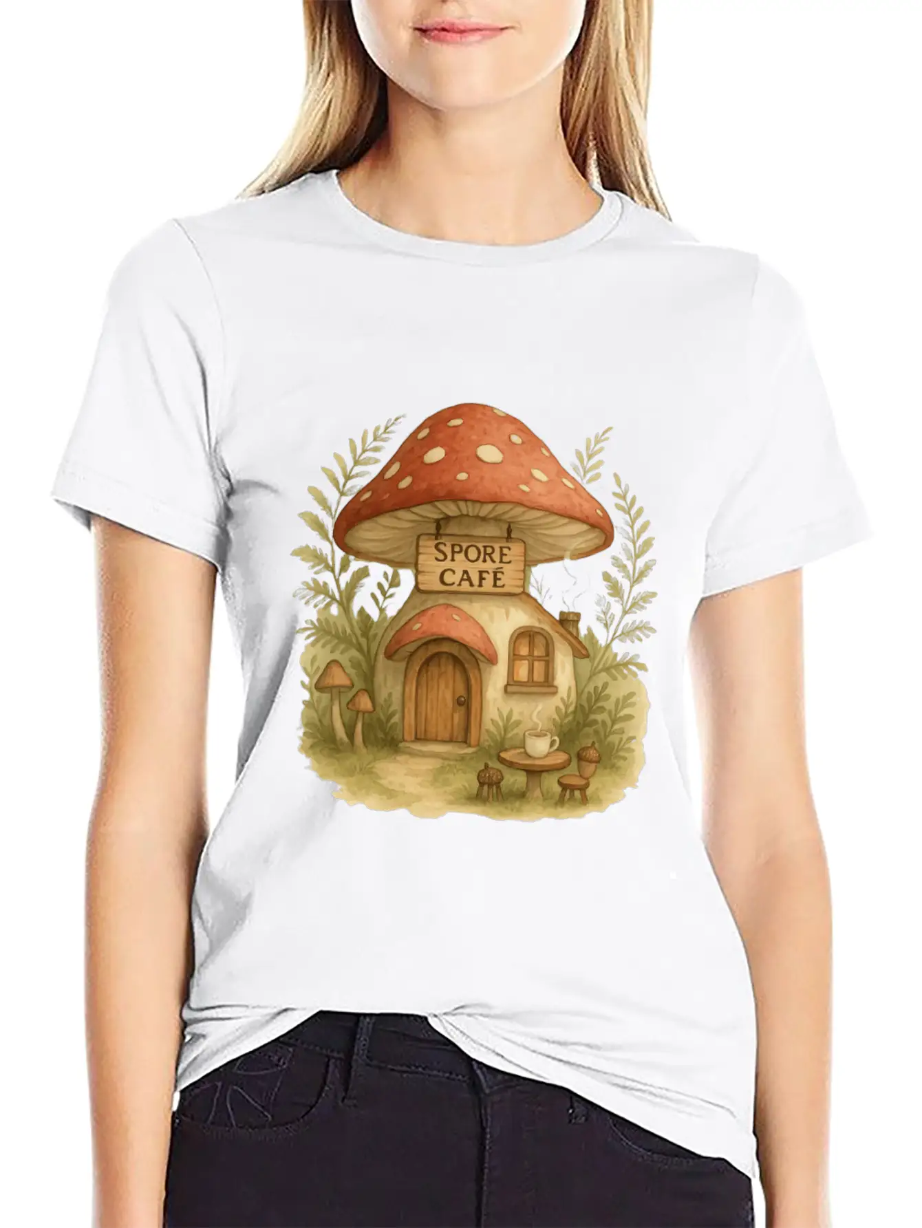 Spore Cafe Timeless Short Sleeve Tee – Comfy And Minimalist Design