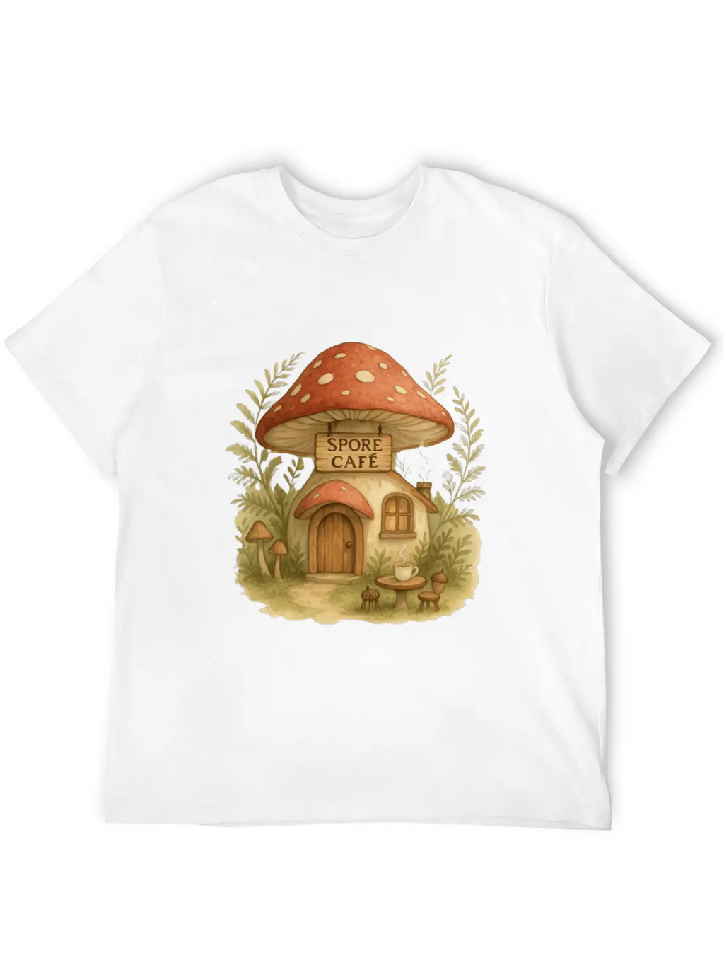 Spore Cafe Timeless Short Sleeve Tee – Comfy And Minimalist Design