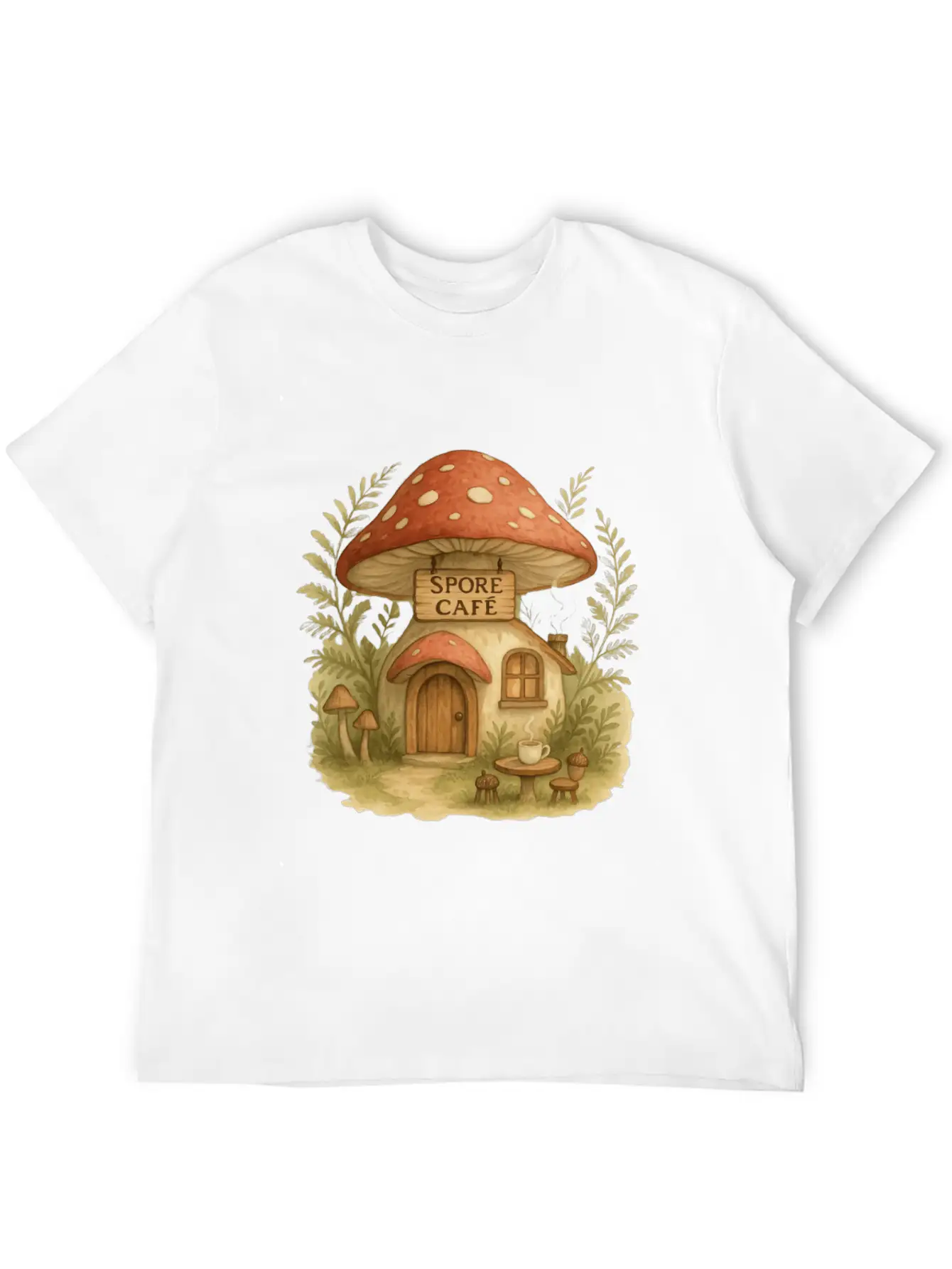 Spore Cafe Timeless Short Sleeve Tee – Comfy And Minimalist Design