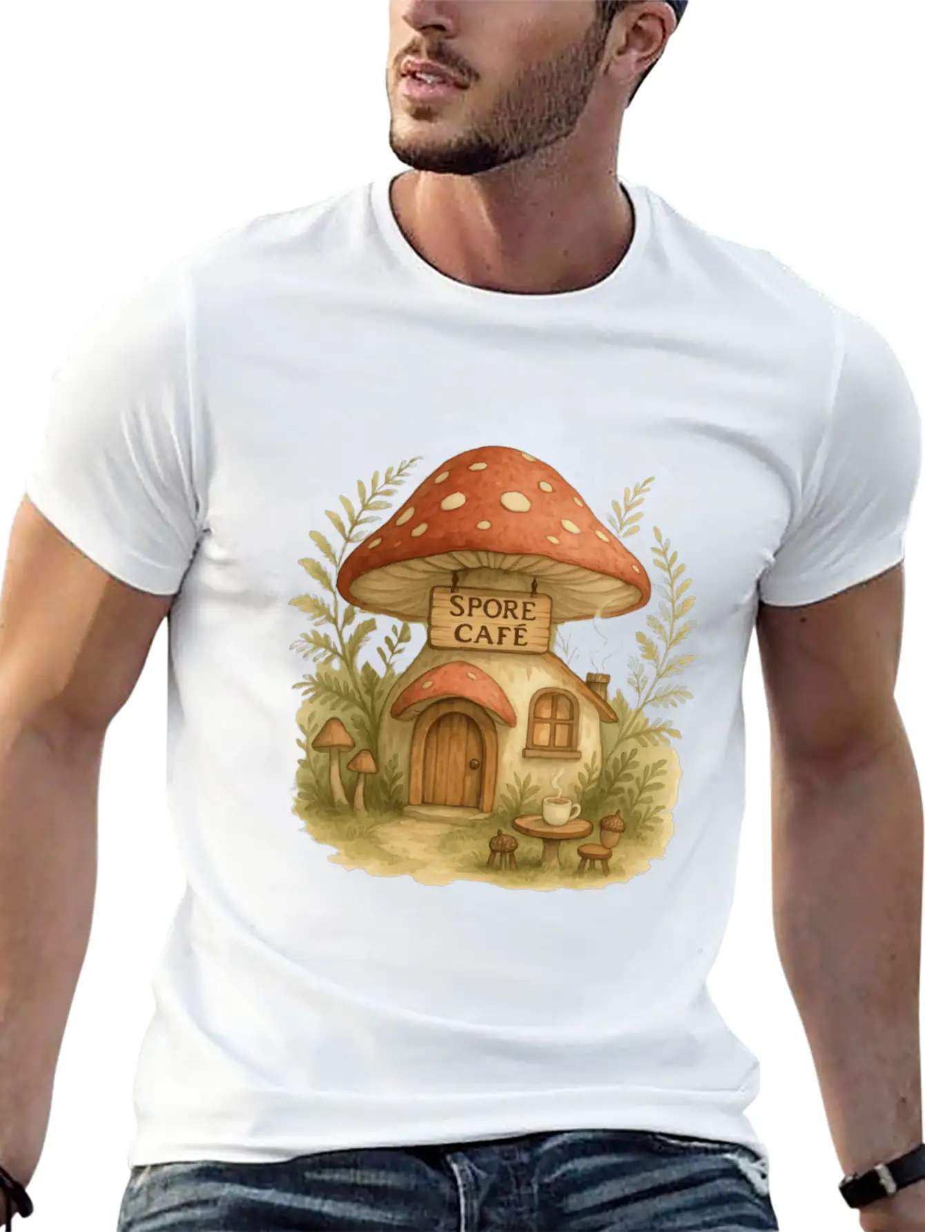 Spore Cafe Timeless Short Sleeve Tee – Comfy And Minimalist Design