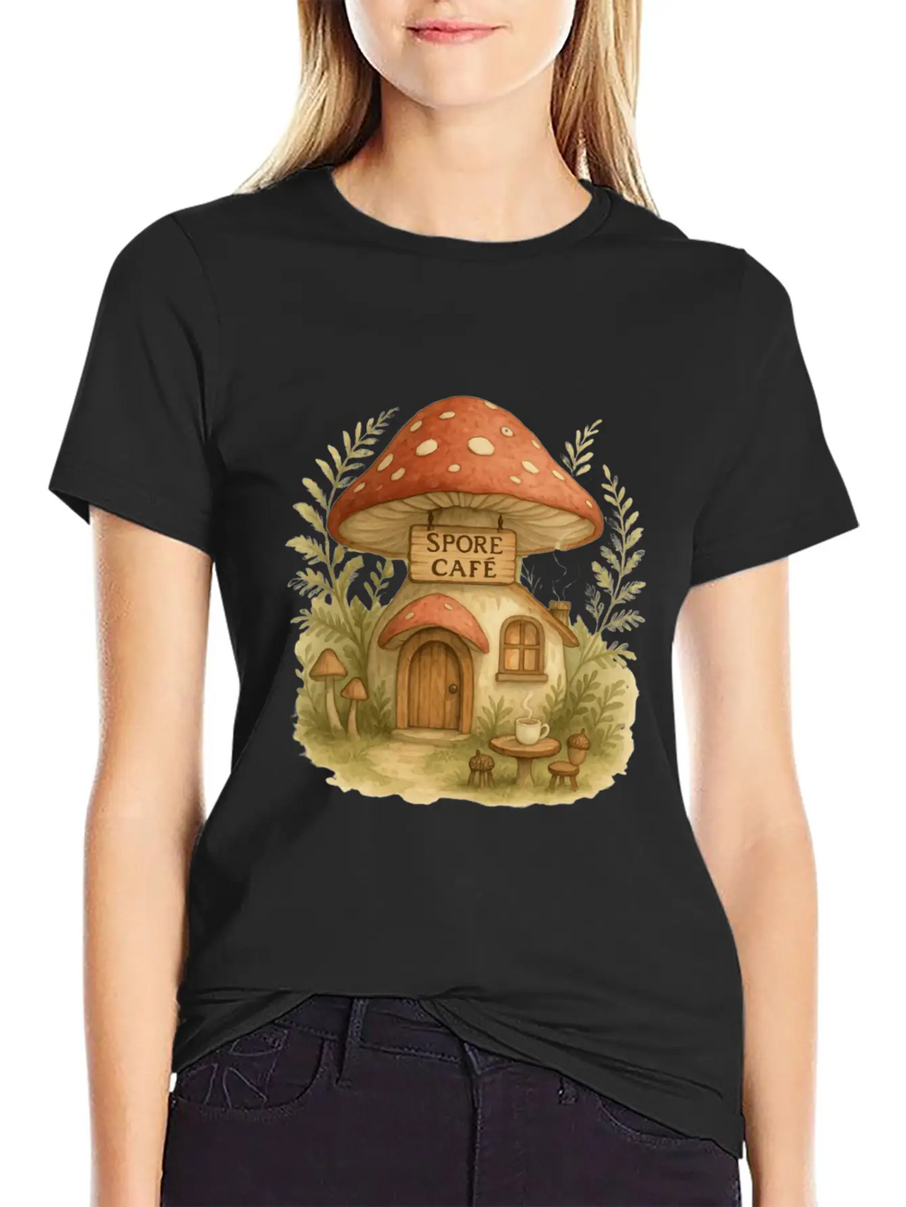 Spore Cafe Timeless Short Sleeve Tee – Comfy And Minimalist Design
