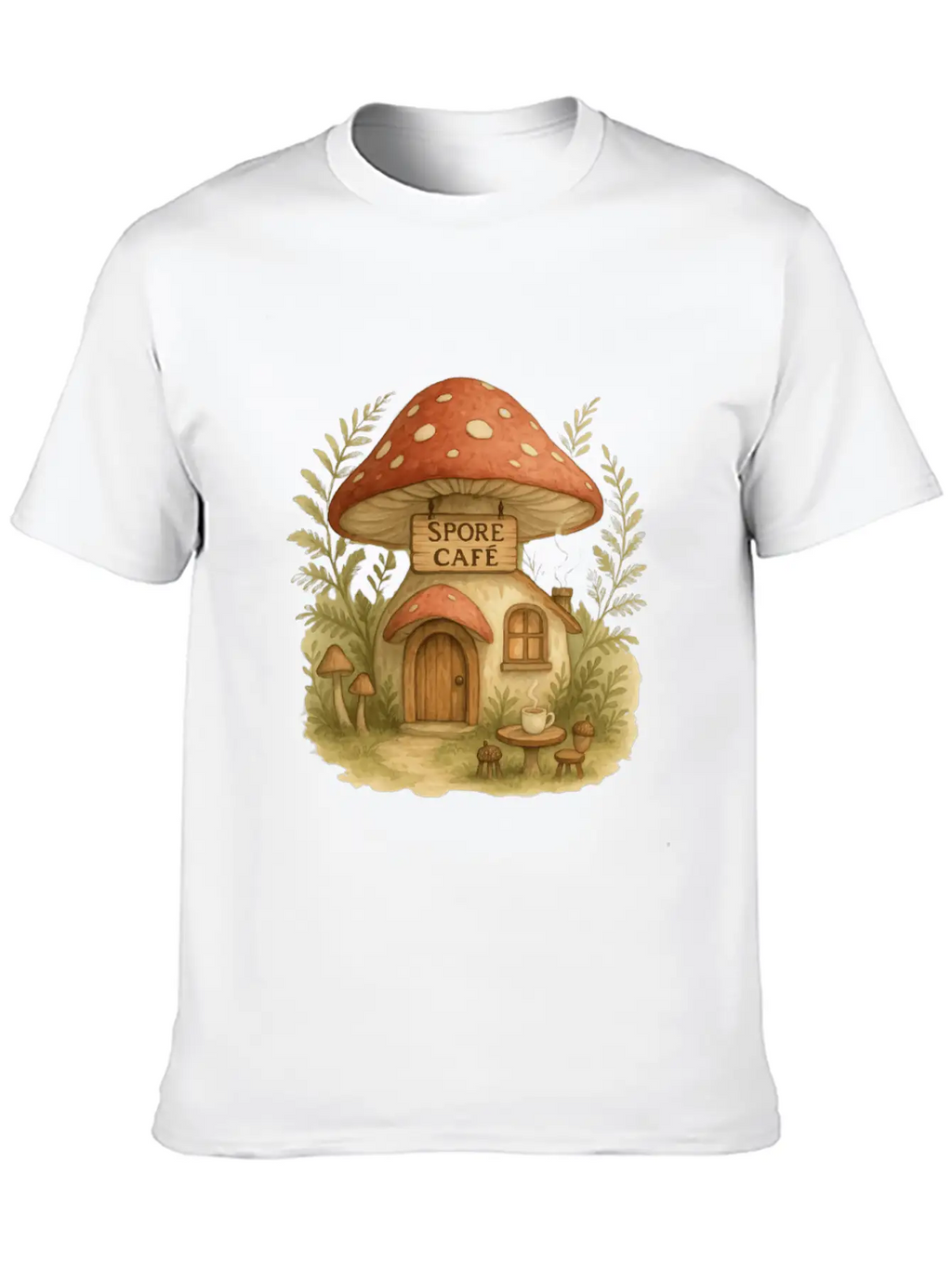 Spore Cafe Timeless Short Sleeve Tee – Comfy And Minimalist Design