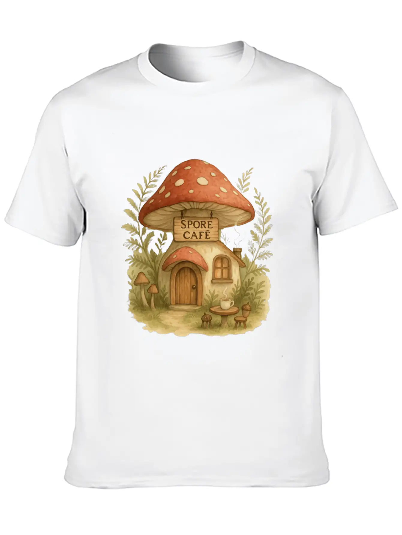 Spore Cafe Timeless Short Sleeve Tee – Comfy And Minimalist Design