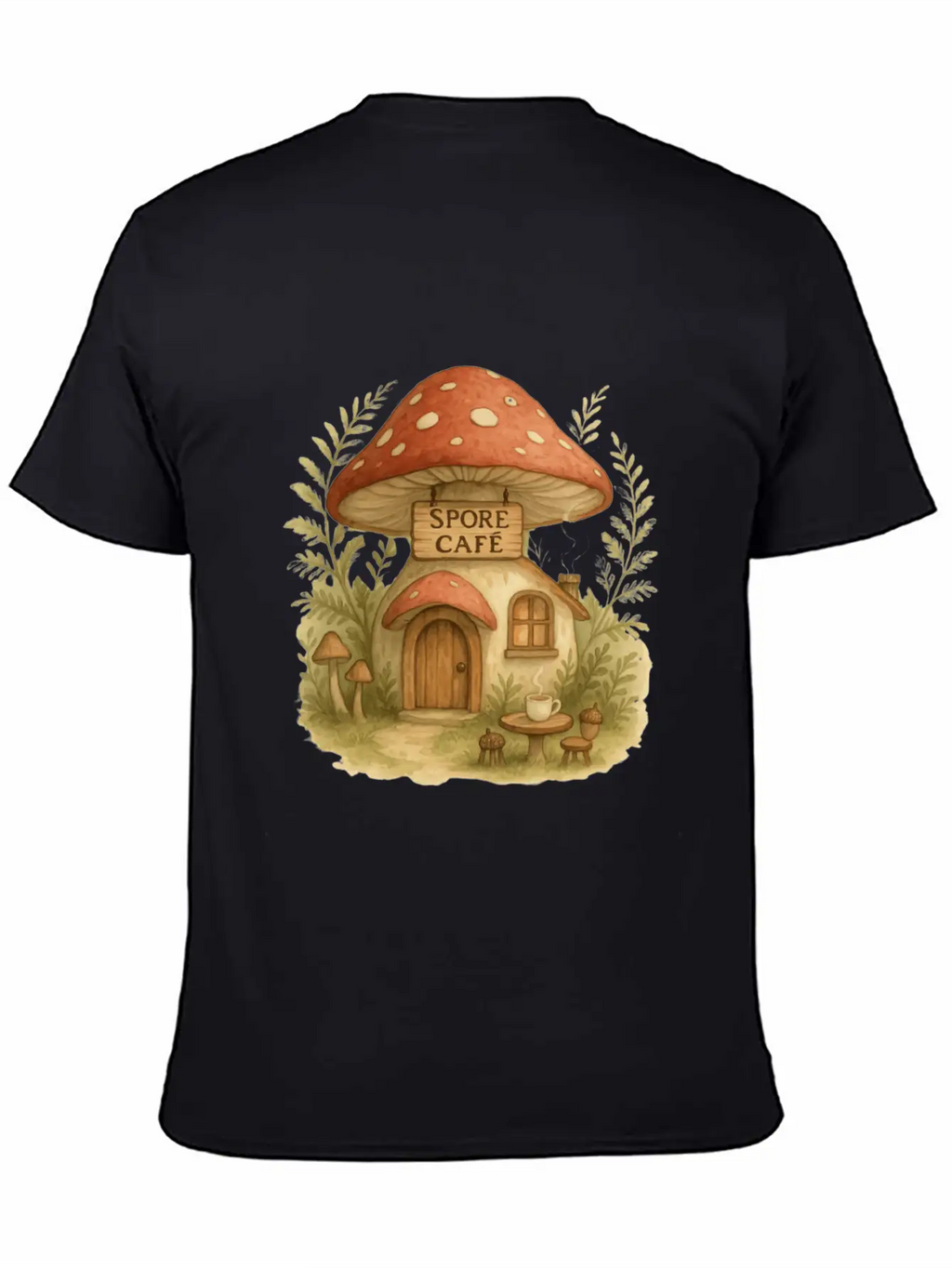 Spore Cafe Timeless Short Sleeve Tee – Comfy And Minimalist Design