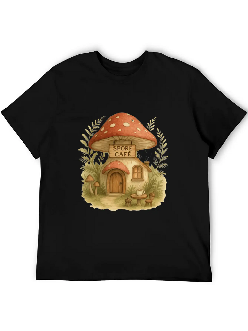 Spore Cafe Timeless Short Sleeve Tee – Comfy And Minimalist Design