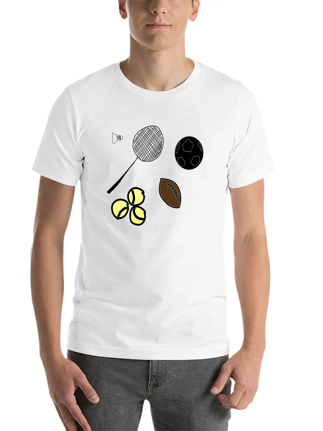 Sport Balls Timeless Short Sleeve Tee – Comfy And Minimalist Design