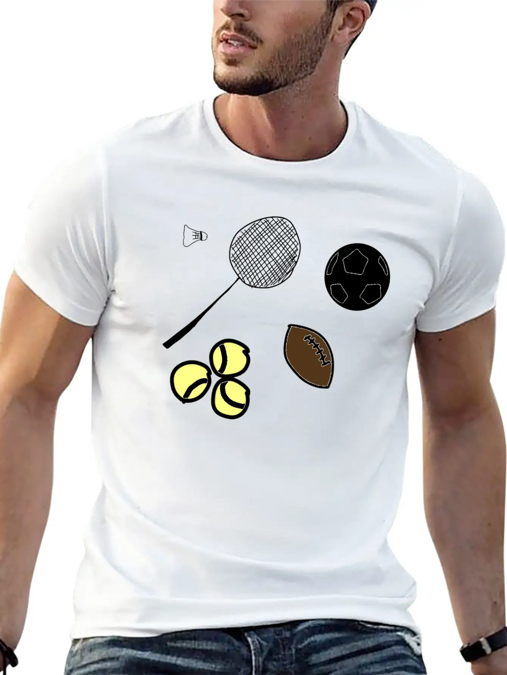 Sport Balls Timeless Short Sleeve Tee – Comfy And Minimalist Design