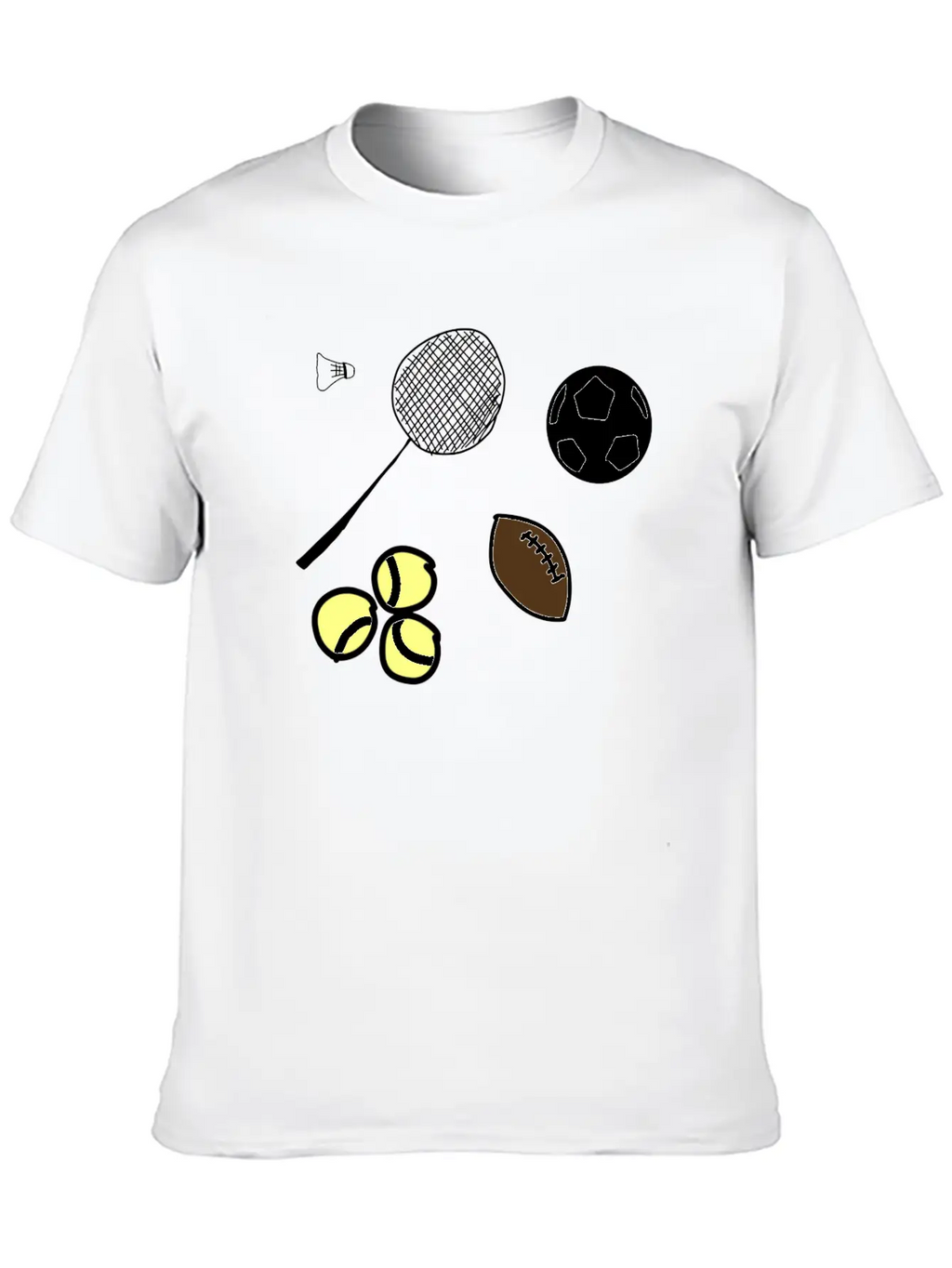 Sport Balls Timeless Short Sleeve Tee – Comfy And Minimalist Design