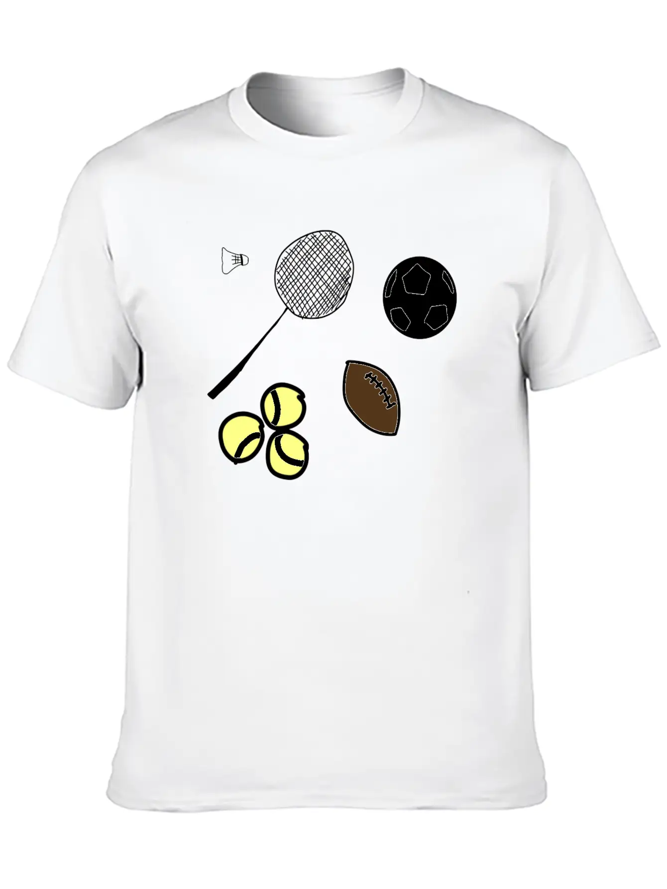 Sport Balls Timeless Short Sleeve Tee – Comfy And Minimalist Design