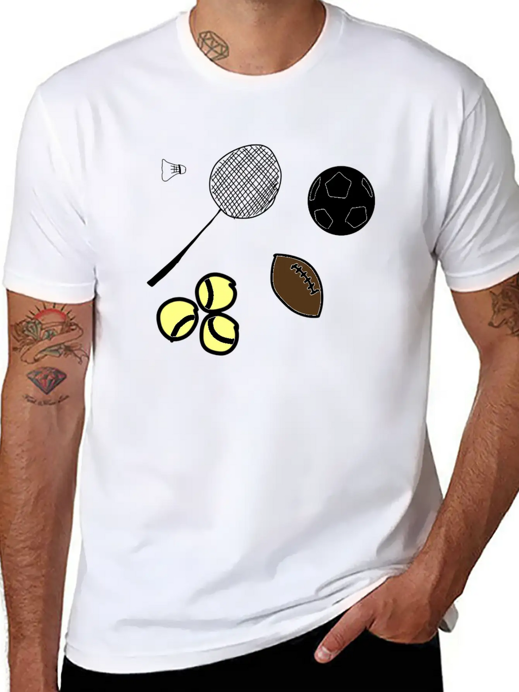 Sport Balls Timeless Short Sleeve Tee – Comfy And Minimalist Design