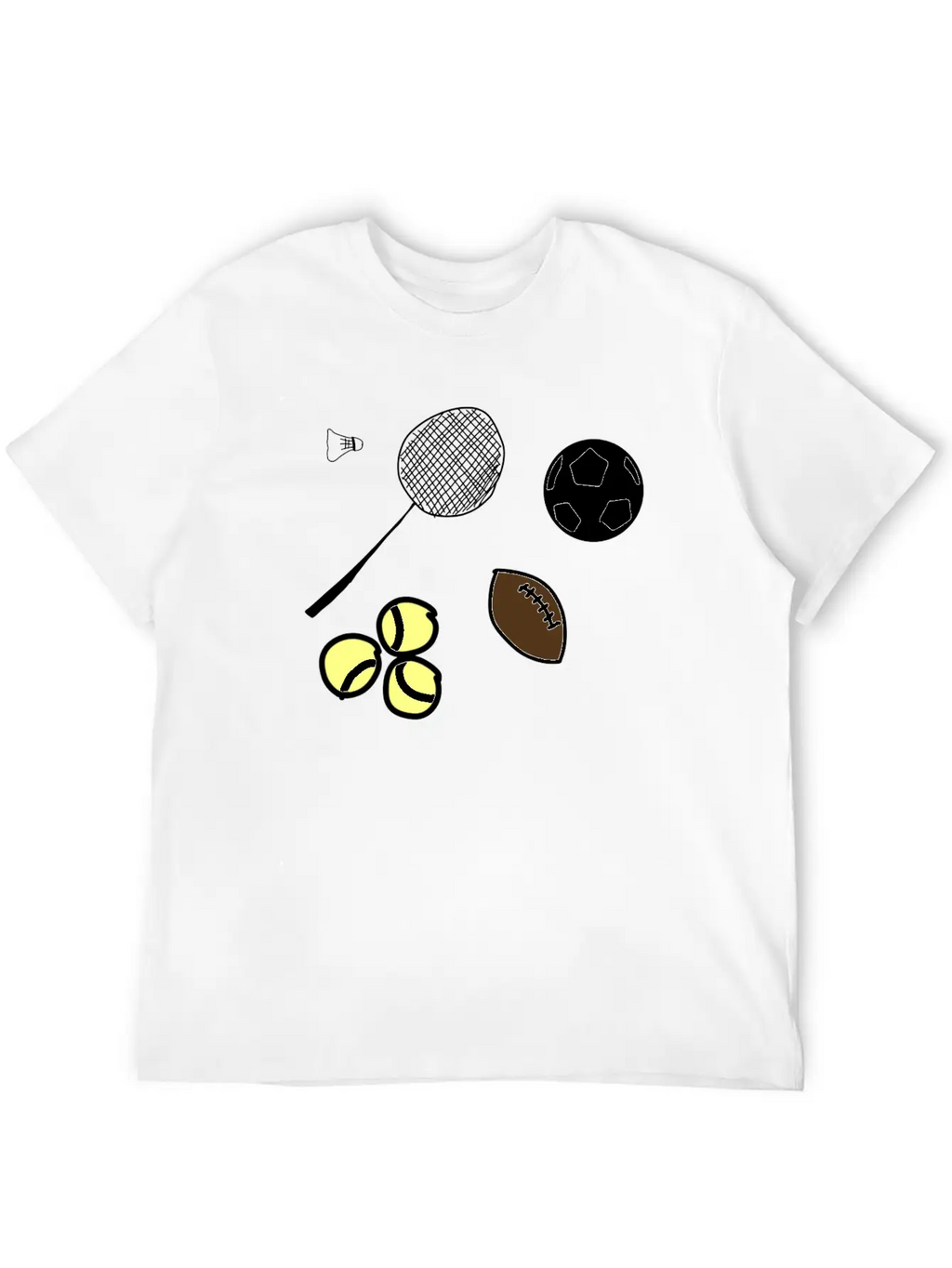 Sport Balls Timeless Short Sleeve Tee – Comfy And Minimalist Design