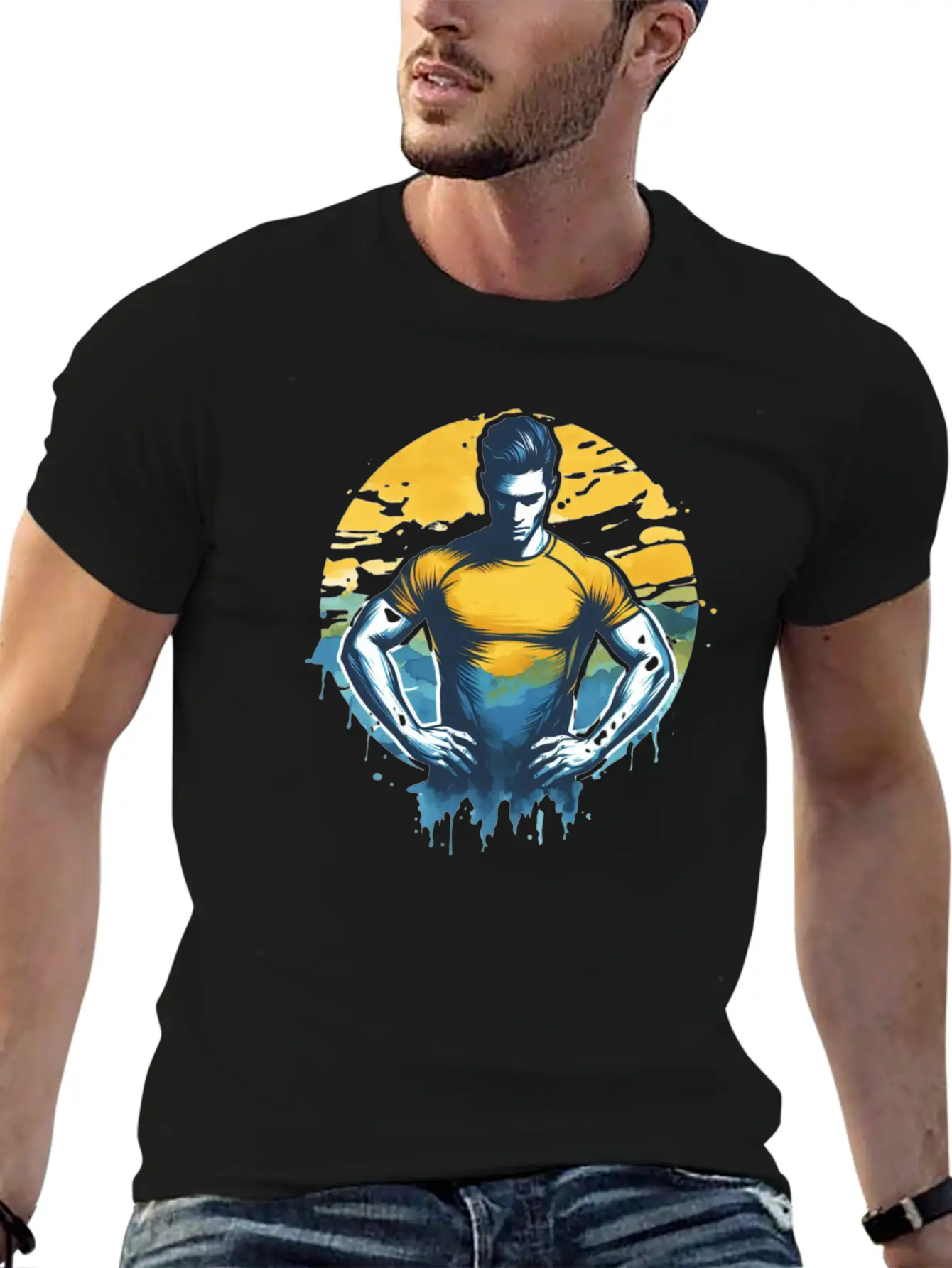 Sport Breathable Graphic T-Shirt – Perfect For Casual Days