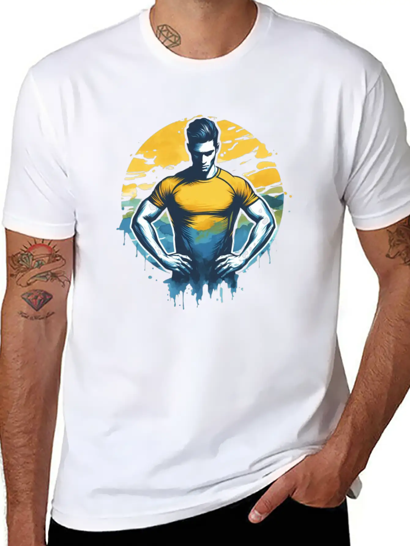 Sport Breathable Graphic T-Shirt – Perfect For Casual Days