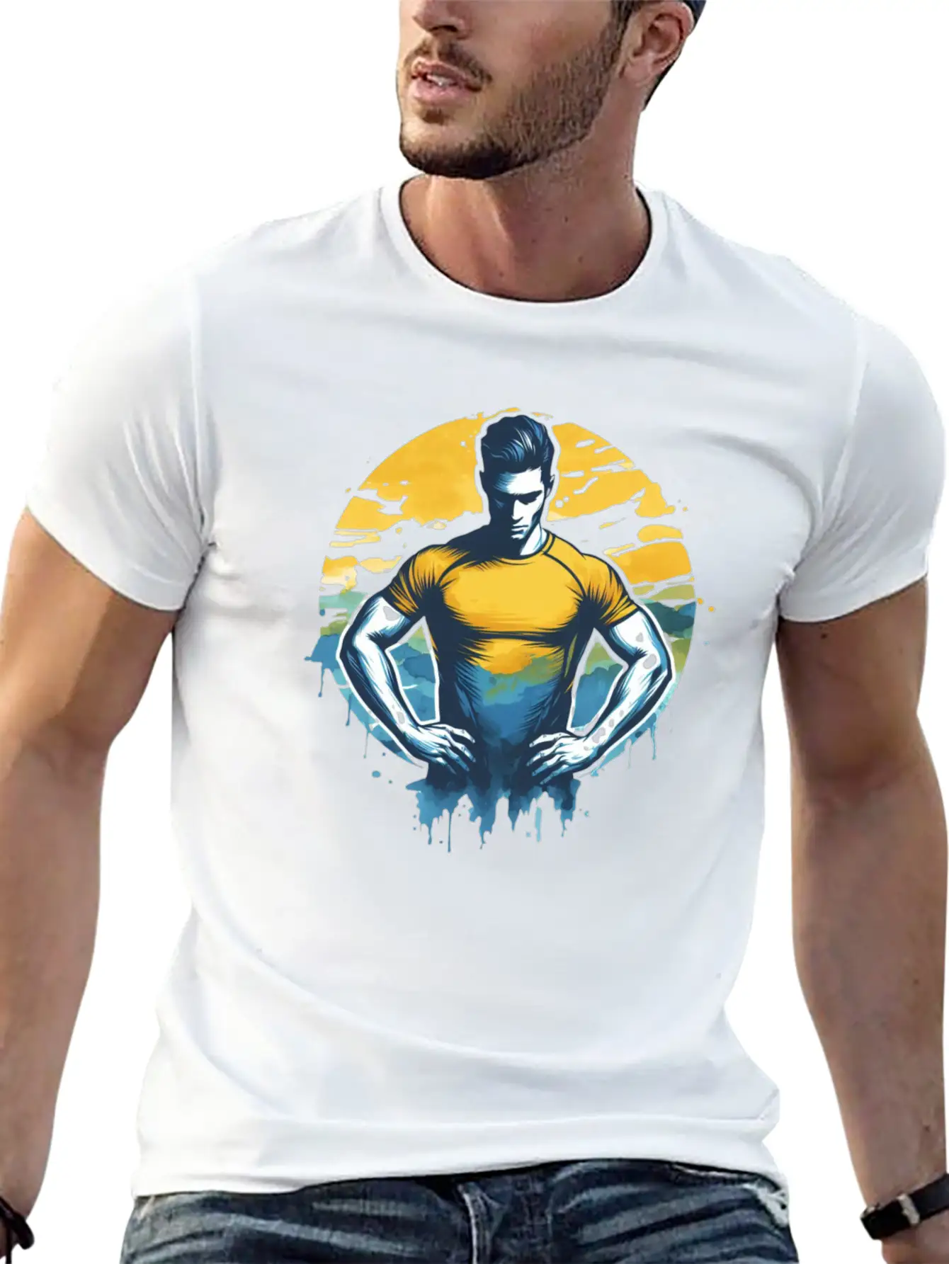 Sport Breathable Graphic T-Shirt – Perfect For Casual Days