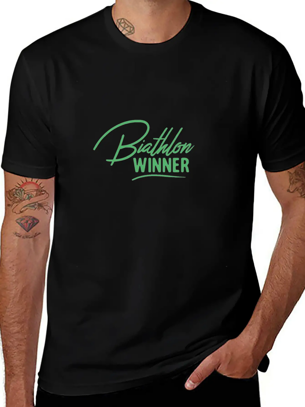 Sports Biathlon Biathlons Biathloner Athletes Unisex Casual T-Shirt – Clean Design For Daily Comfort