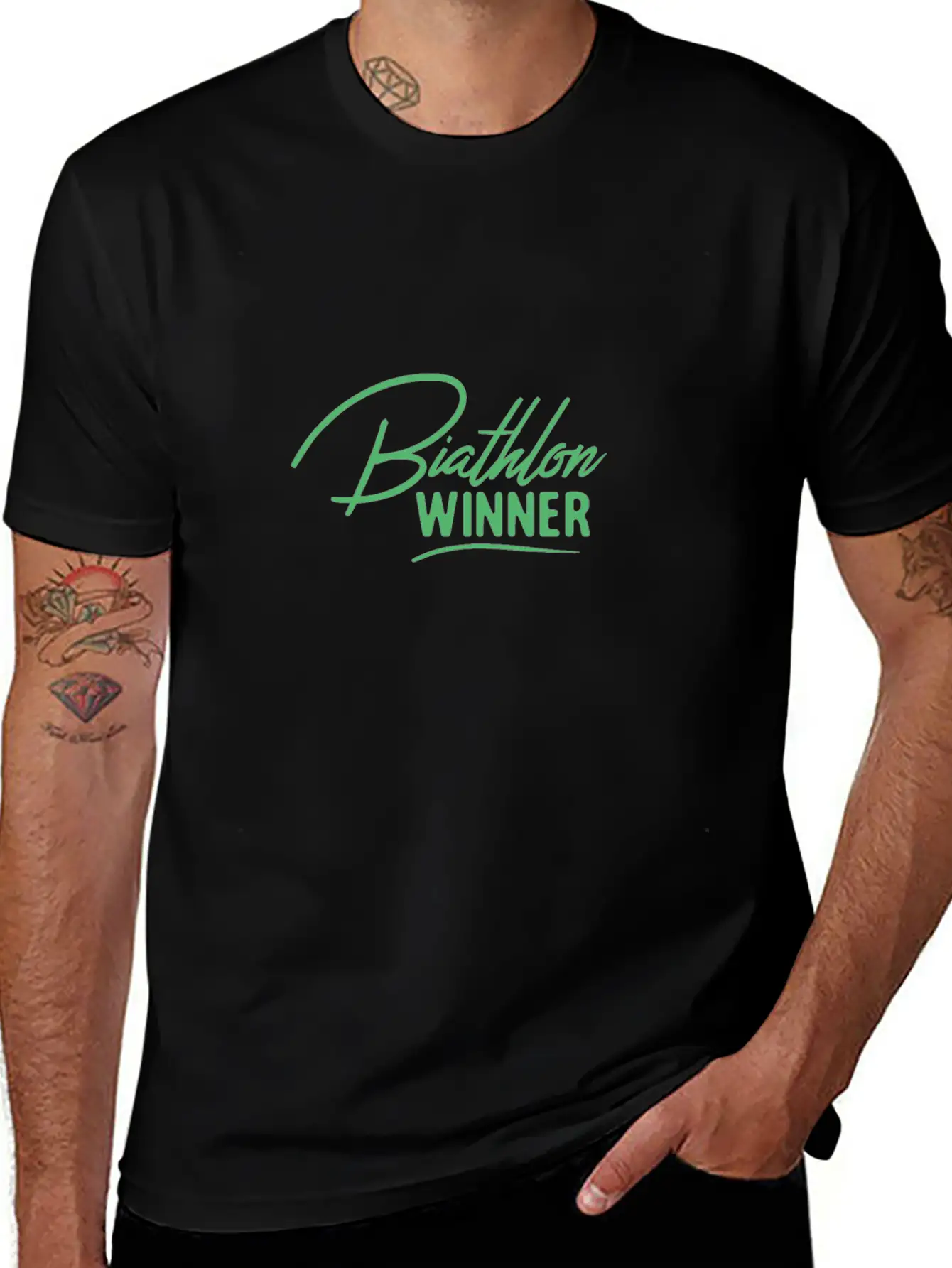 Sports Biathlon Biathlons Biathloner Athletes Unisex Casual T-Shirt – Clean Design For Daily Comfort