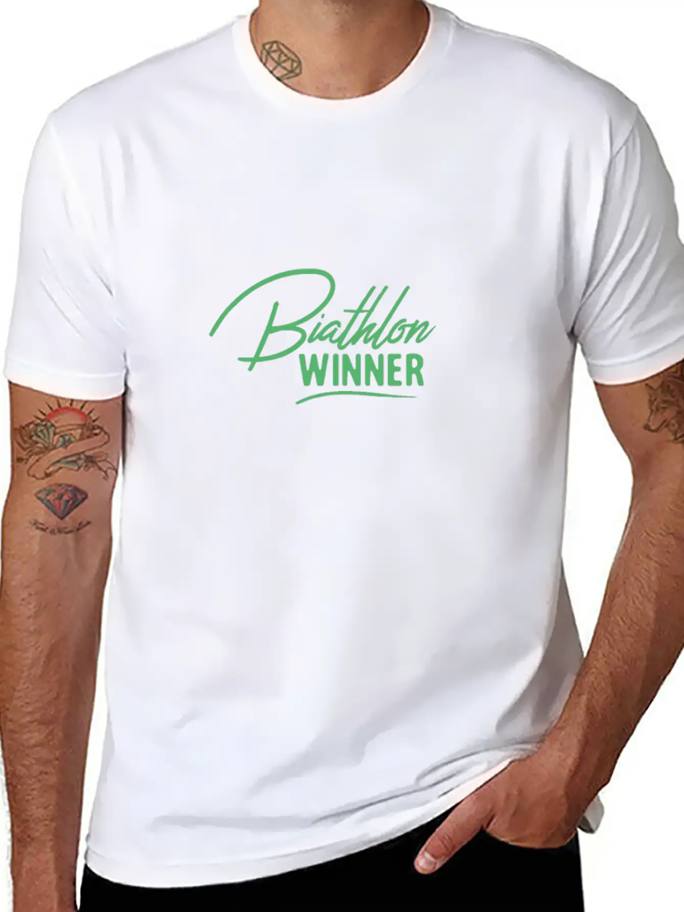 Sports Biathlon Biathlons Biathloner Athletes Unisex Casual T-Shirt – Clean Design For Daily Comfort