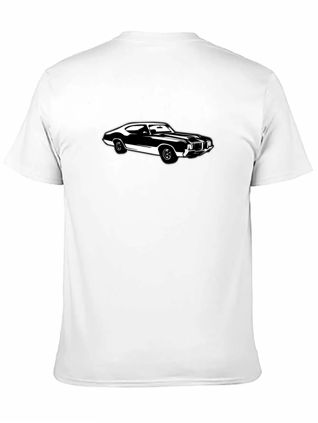 Sports Car Retro Style USA American Culture Essential Cotton Tee For Daily Outfits – Unisex Style