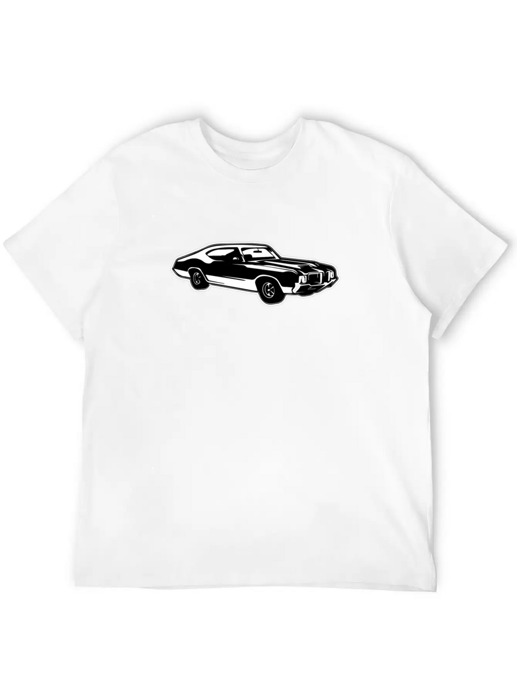 Sports Car Retro Style USA American Culture Essential Cotton Tee For Daily Outfits – Unisex Style