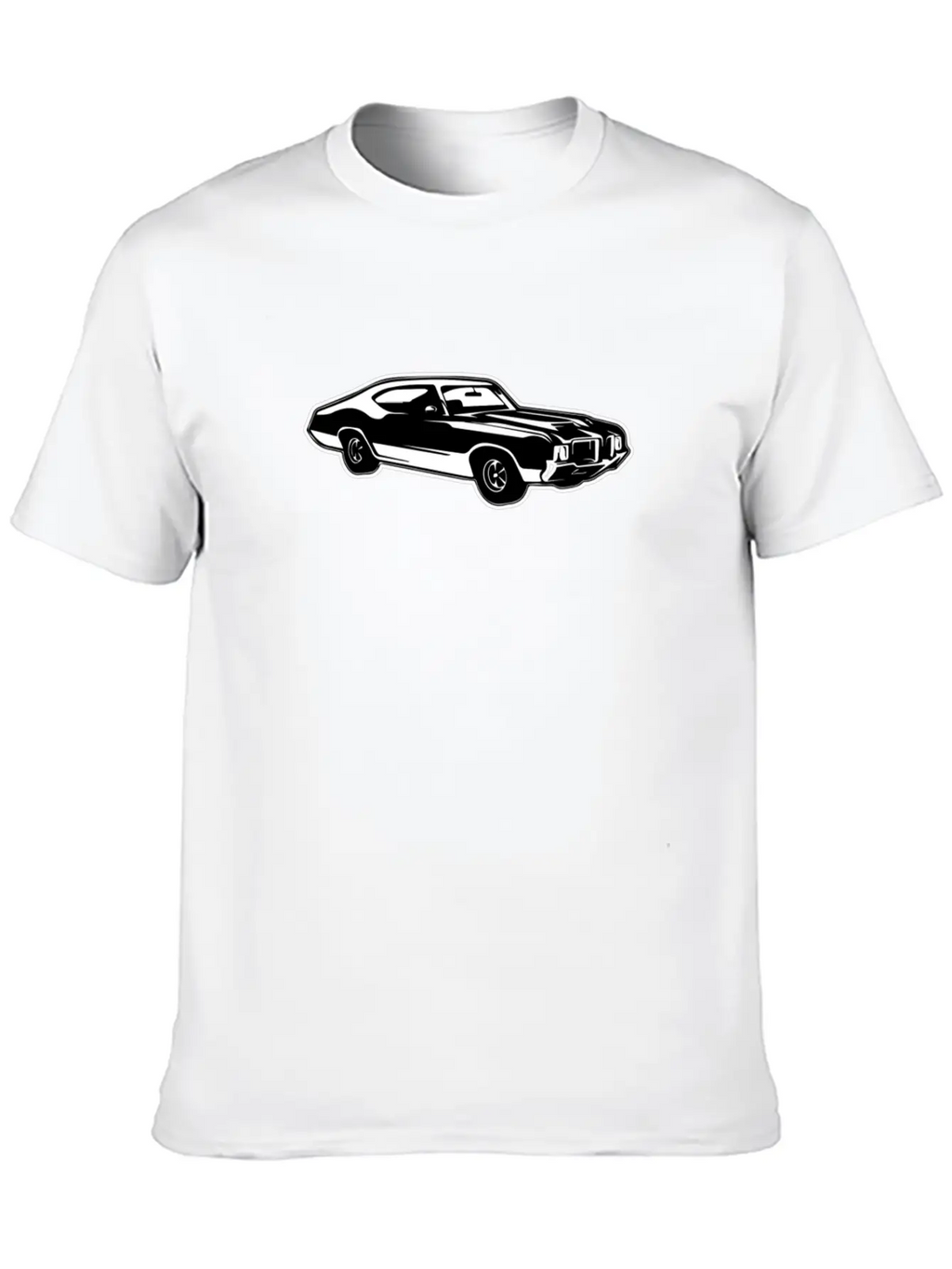 Sports Car Retro Style USA American Culture Essential Cotton Tee For Daily Outfits – Unisex Style