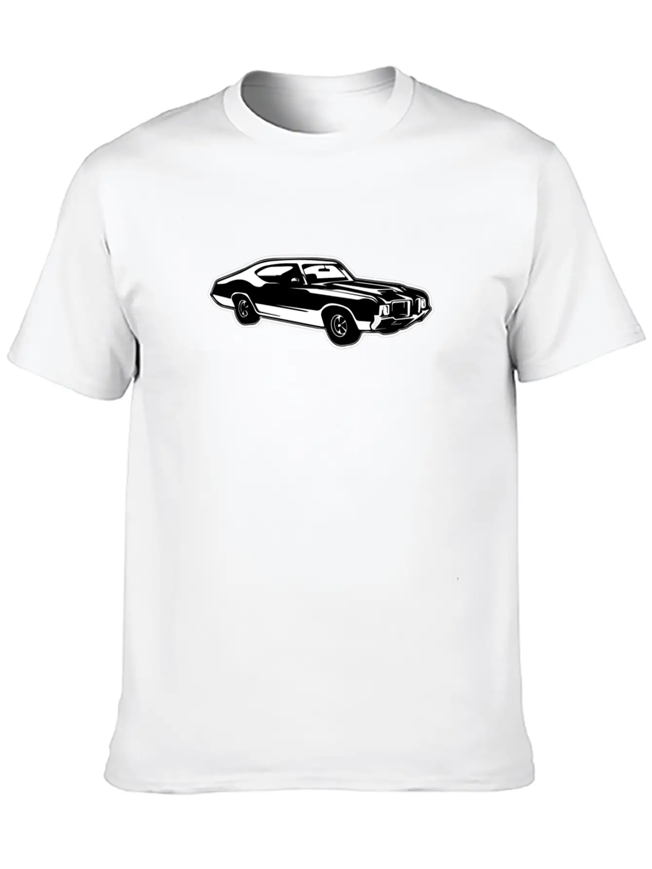 Sports Car Retro Style USA American Culture Essential Cotton Tee For Daily Outfits – Unisex Style