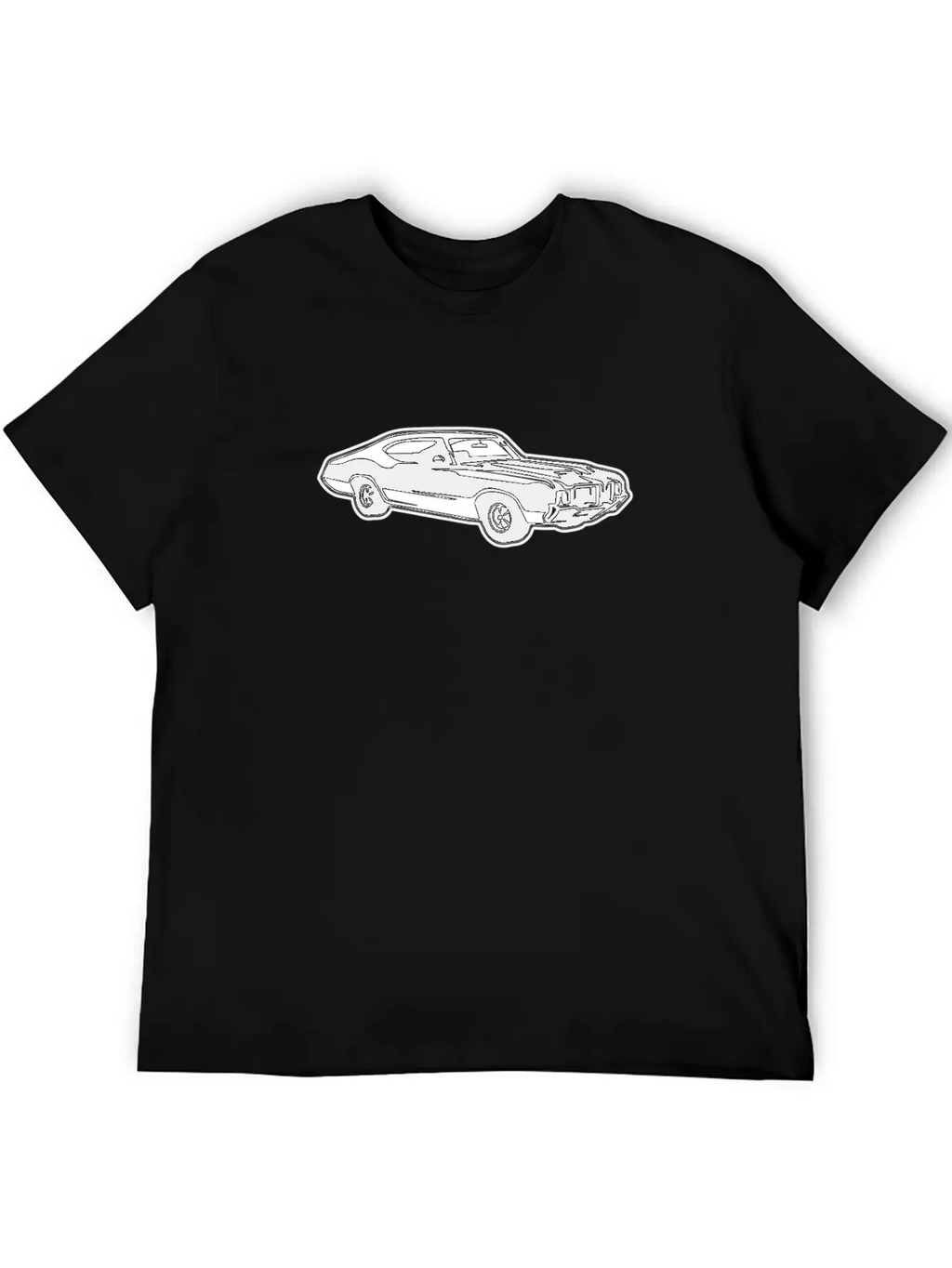 Sports Car Retro Style USA American Culture Essential Cotton Tee For Daily Outfits – Unisex Style
