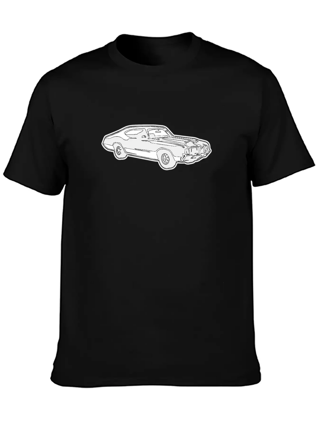Sports Car Retro Style USA American Culture Essential Cotton Tee For Daily Outfits – Unisex Style